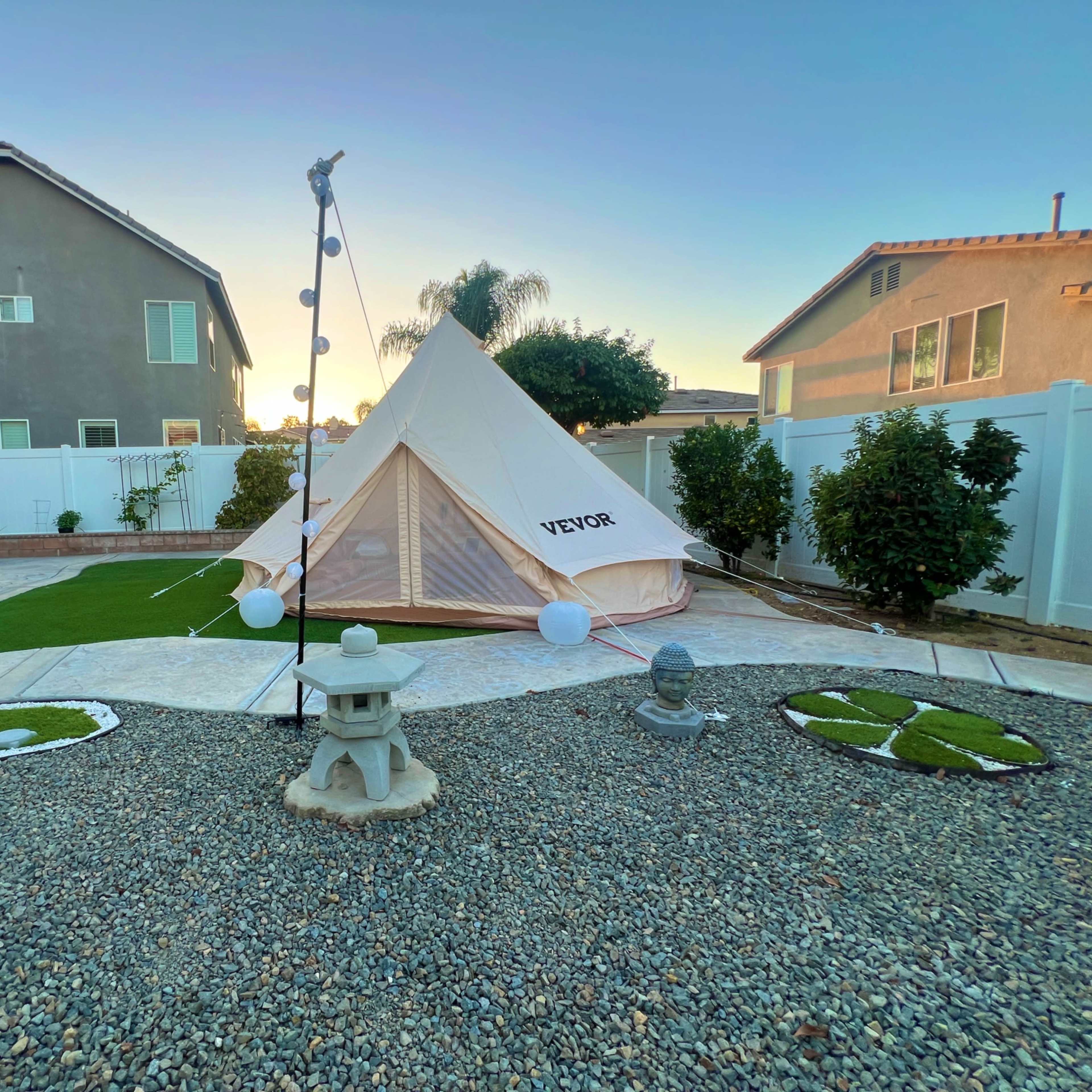 Boho yurt with zen garden views Image in Eastvale, Eastvale, CA