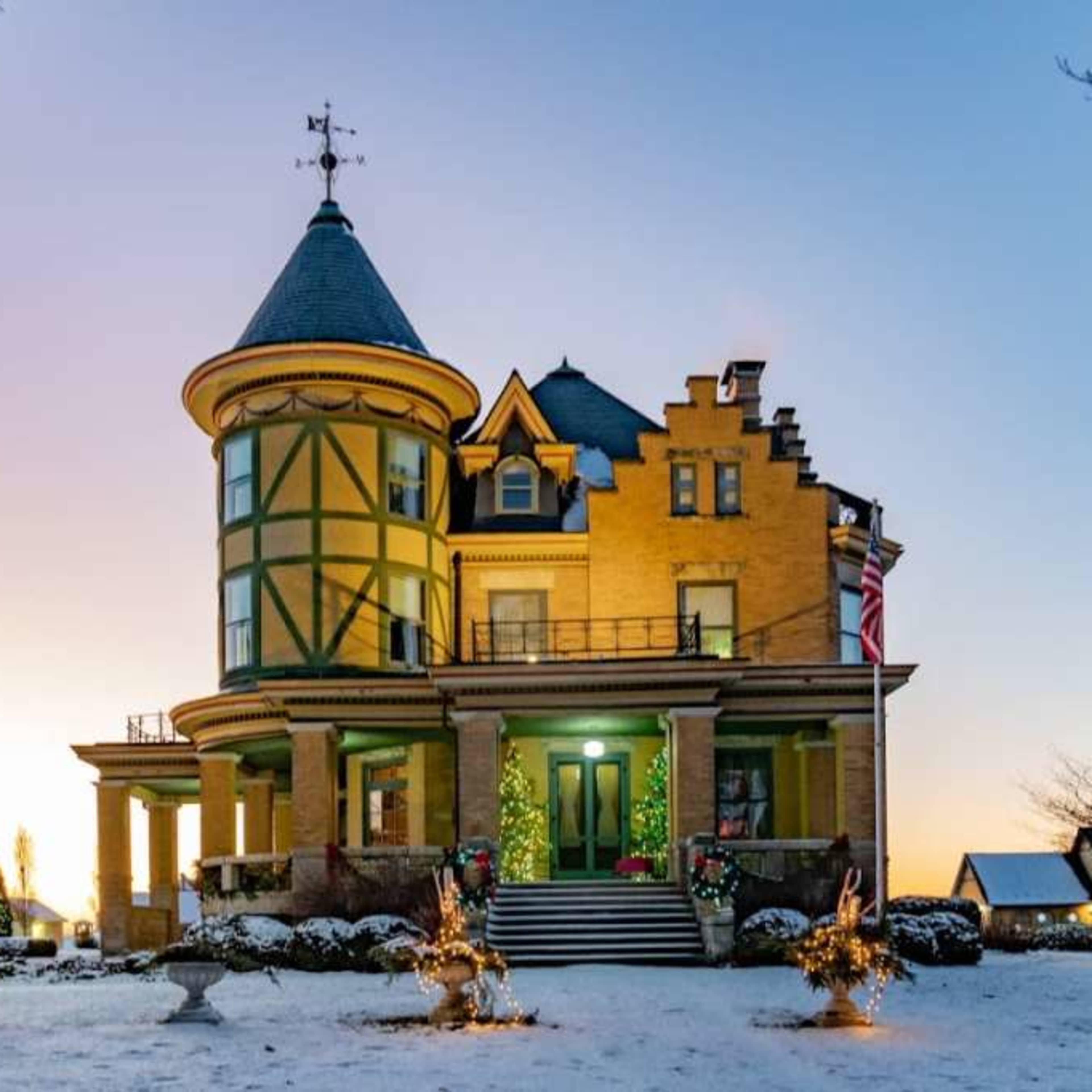 The Castle - a unique wedding, film, social, corporate and reunion event and lodging space on 42 acres, on the National Register Image in Lexington, Lexington, IL