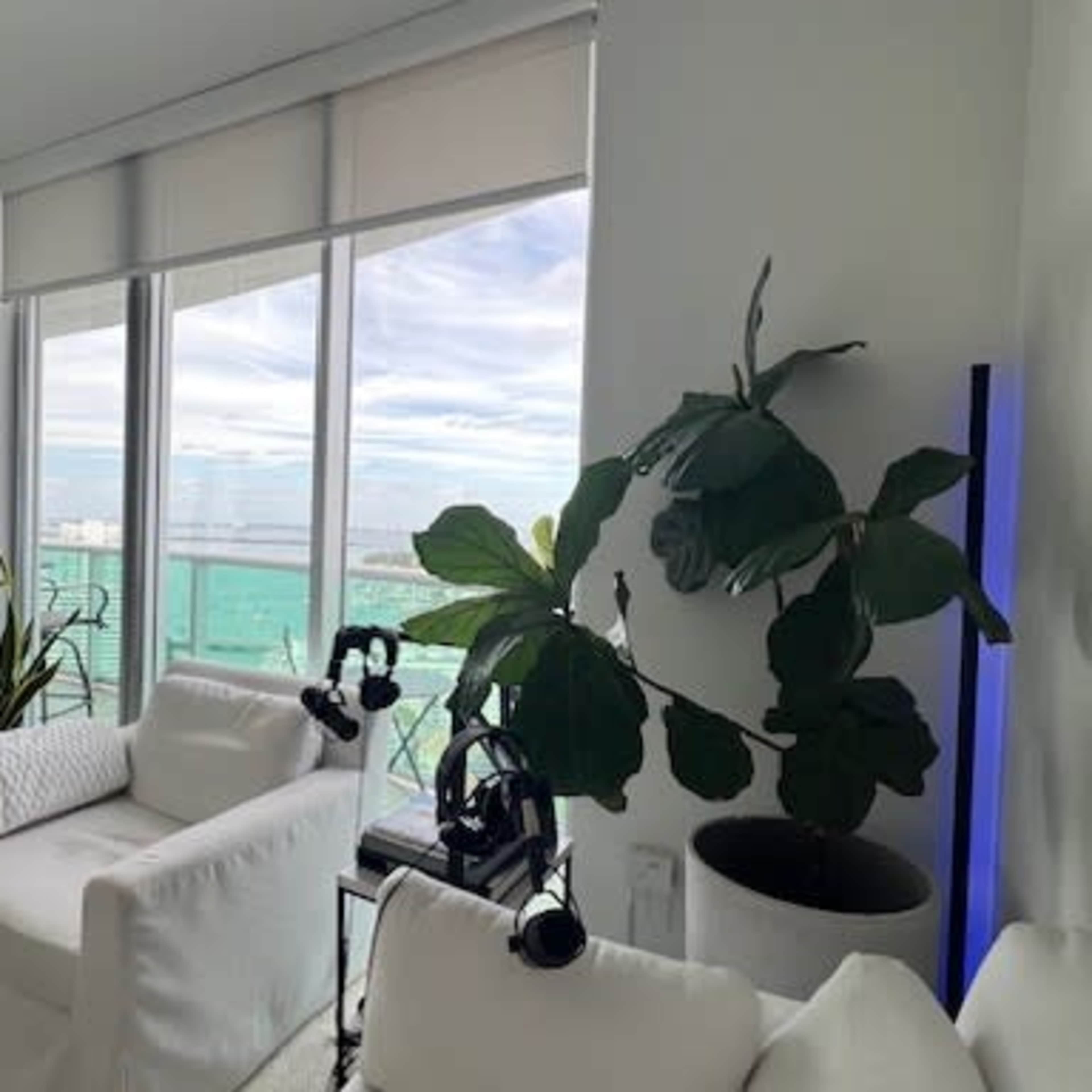 Podcast studio in Luxury Penthouse with 270 degree bay and ocean views Image in South Beach, Miami Beach, FL