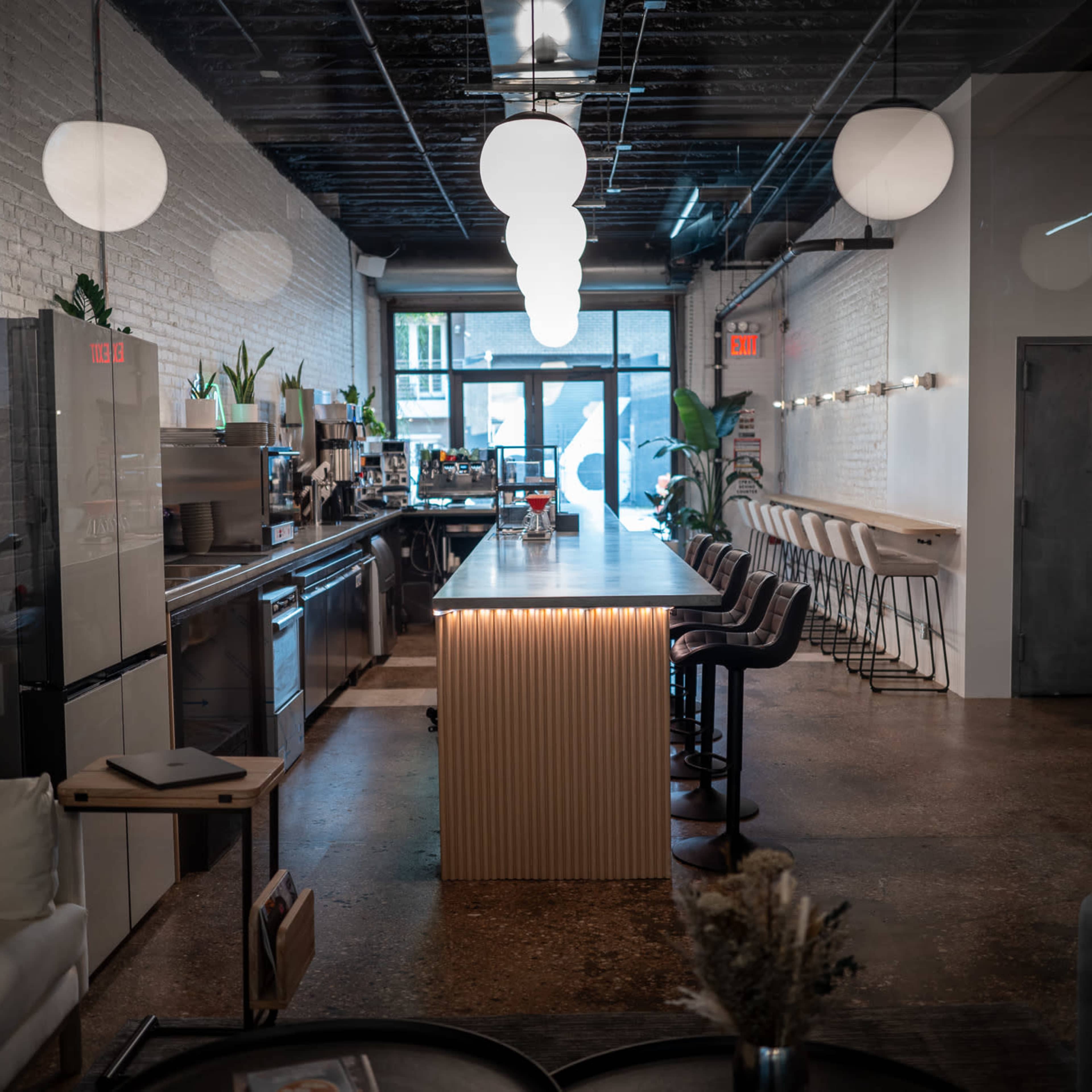 Modern Coffee Shop & Production Space Image in Greenpoint, Brooklyn, NY