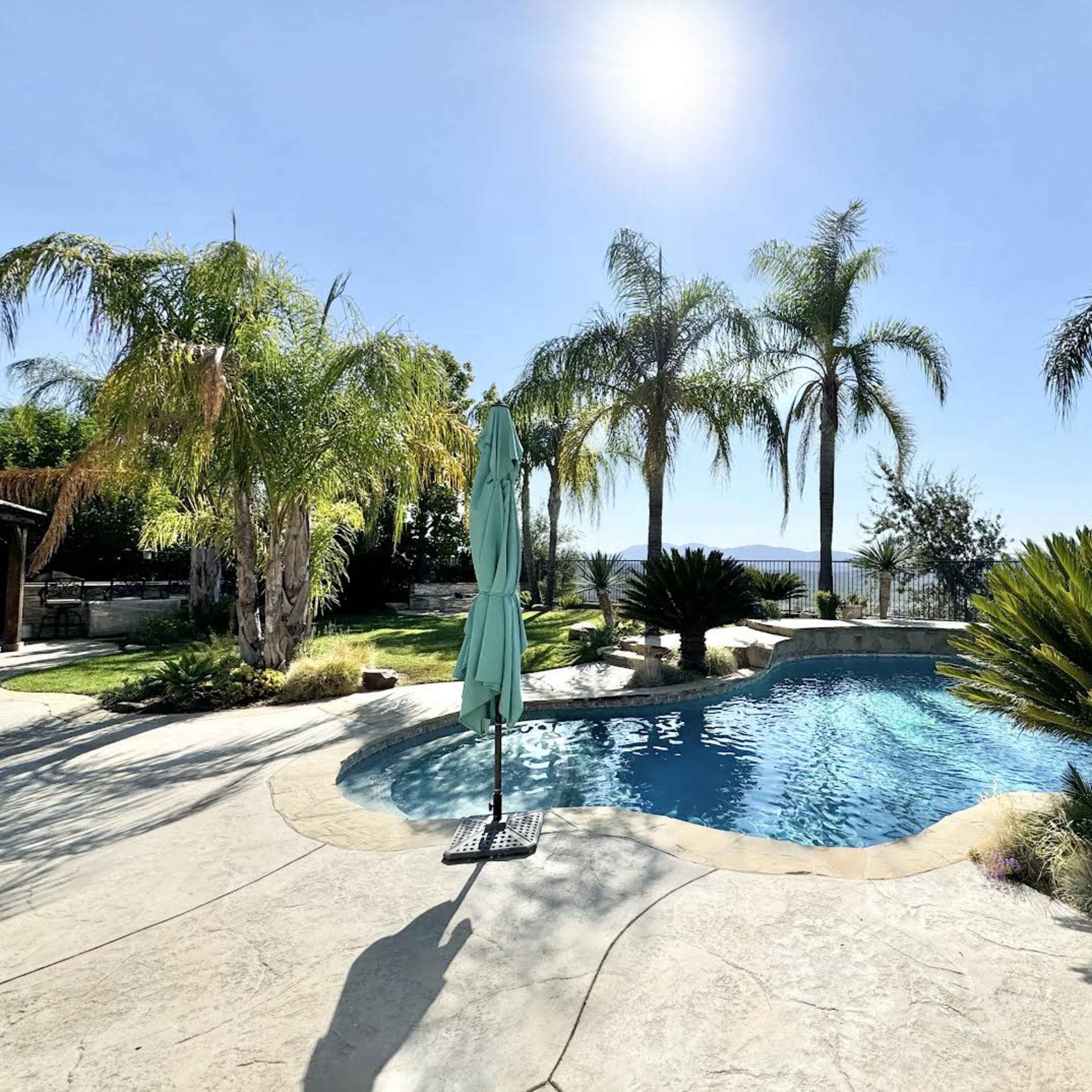 Paradise backyard with pool, view, and guesthouse h Image in Santa Clarita, Santa Clarita, CA