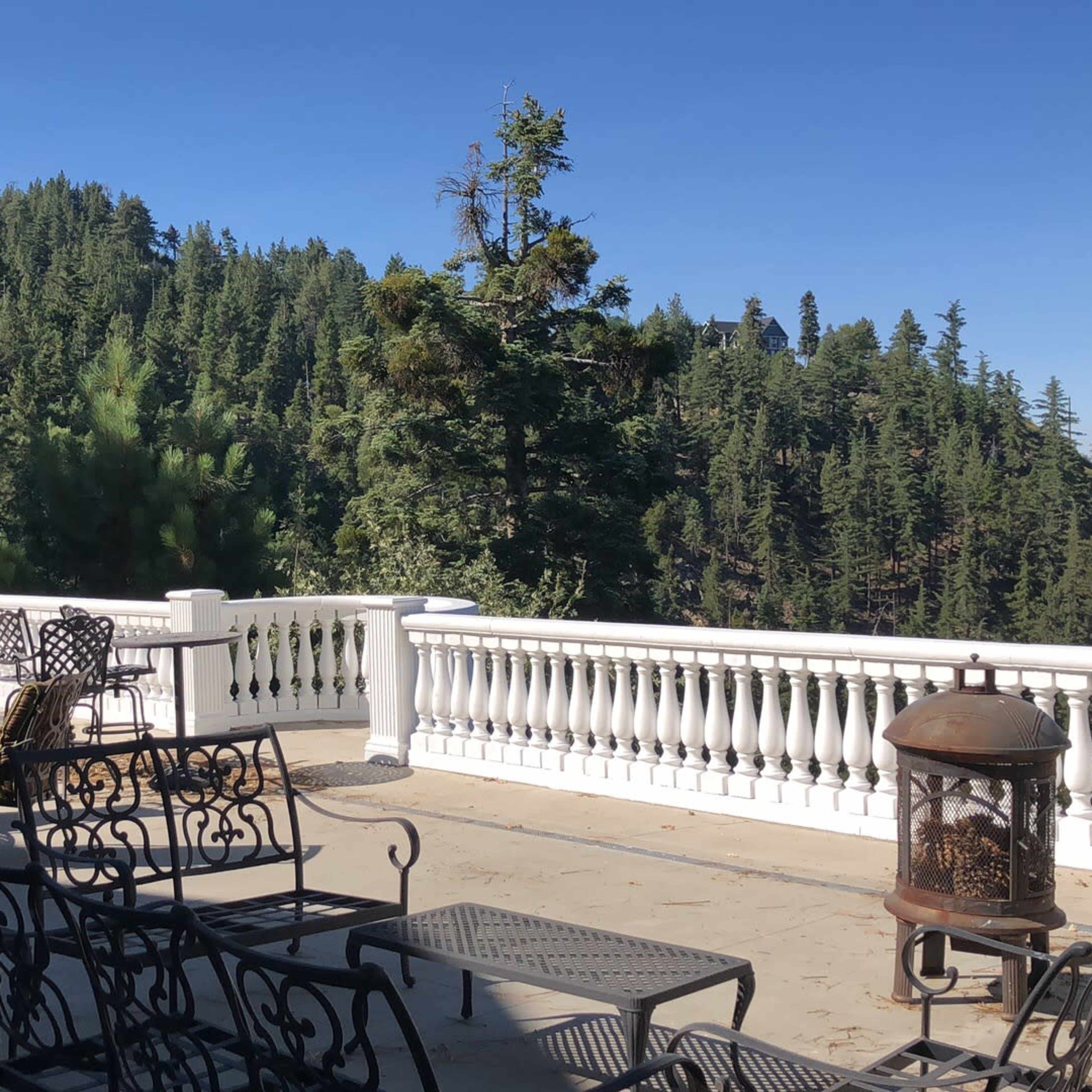 Terrace of DJ Castle Image in , Running Springs, CA