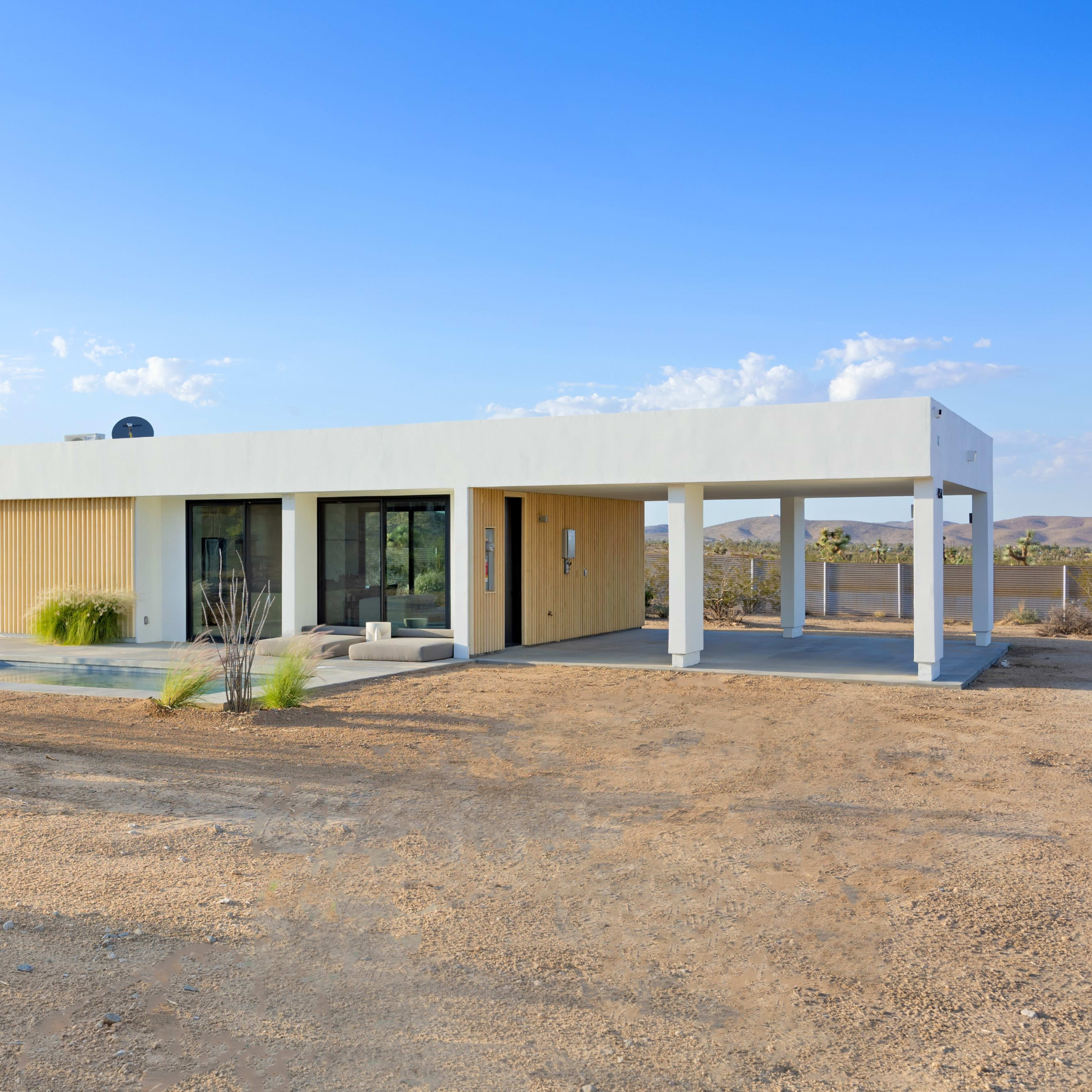 Minimalist Desert Temple with Pool Image in , Yucca Valley, CA