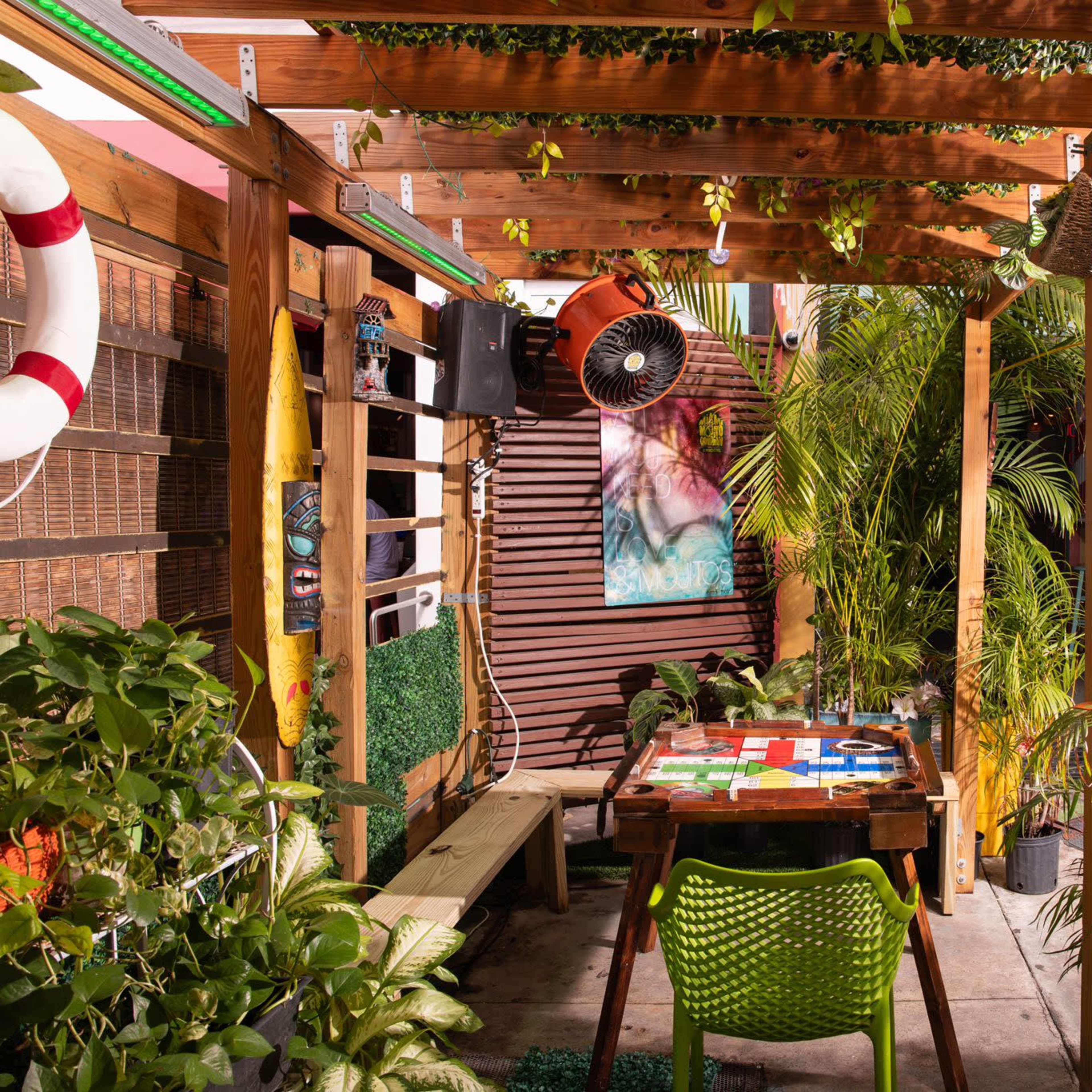 Tropical Tiki Vibes in the Heart of Wynwood, Miami, FL. Image in Wynwood, Miami, FL