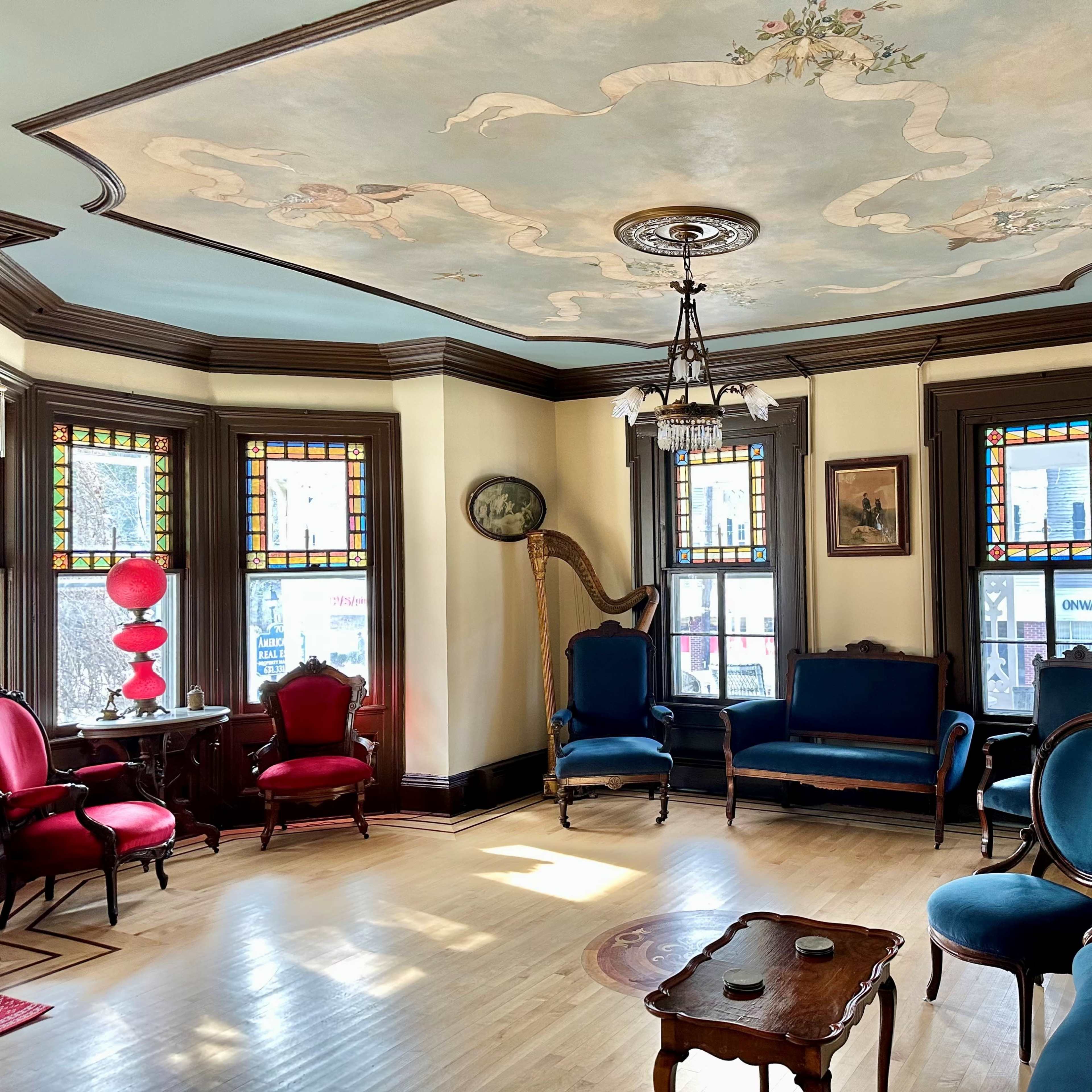 Victorian Parlor and Grand Auditorium with Stage Image in Brookhaven, Port Jefferson, NY