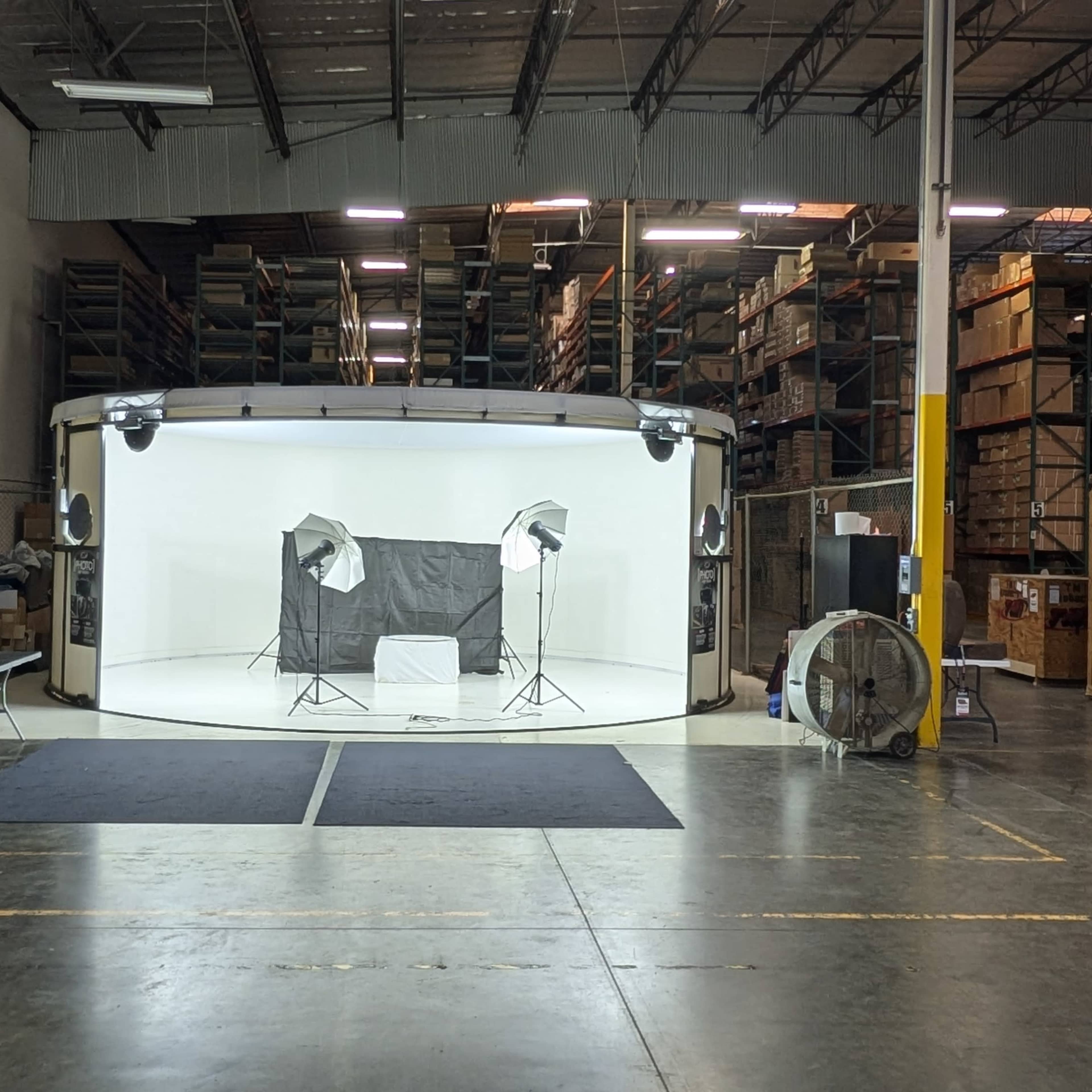 360 Degree Photo Booth with Warehouse Space Image in Corona, Corona, CA