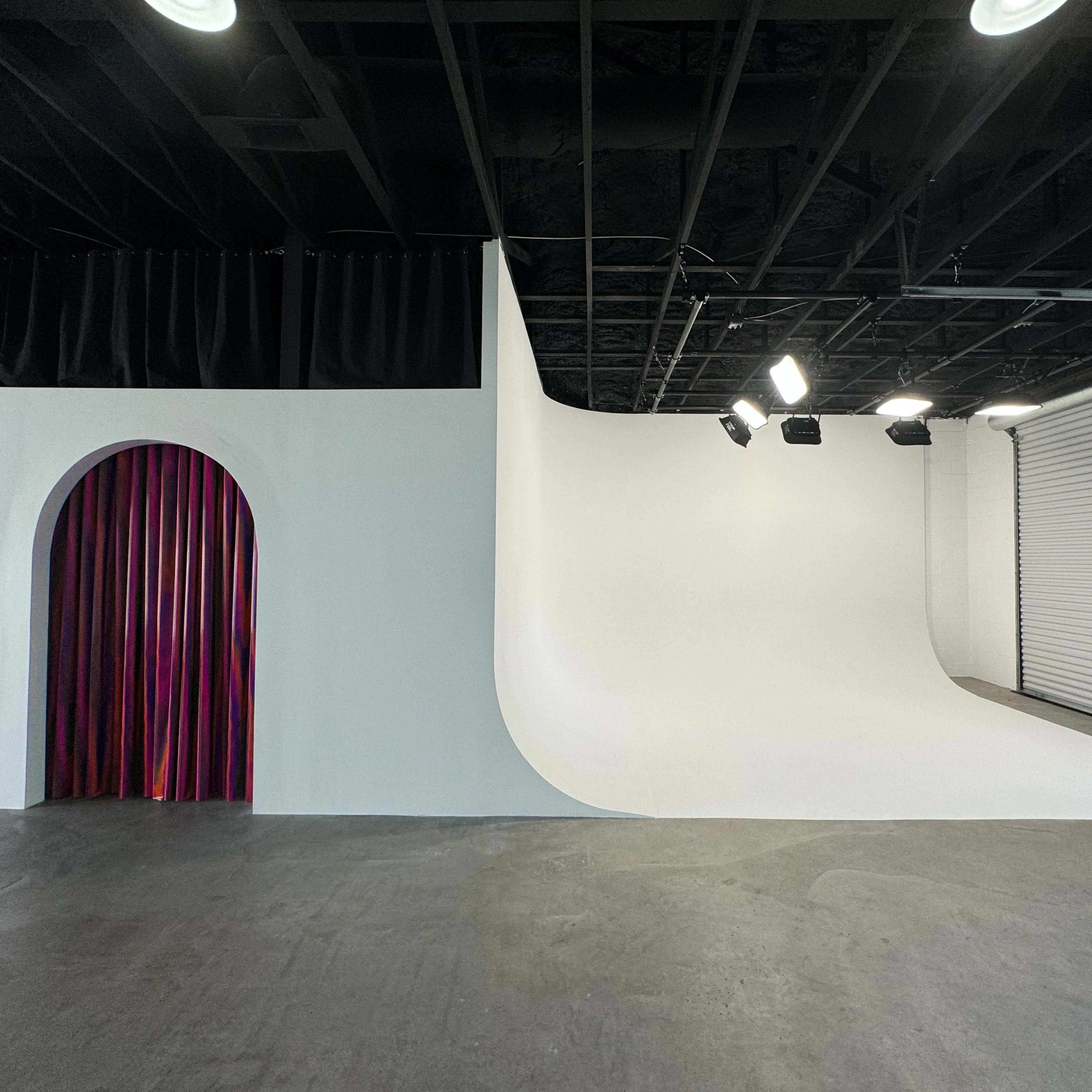 Aura Haus Studio | Natural + Full RGB Studio Lighting Warehouse Image in Katie Hill Neighborhood, Nashville, TN