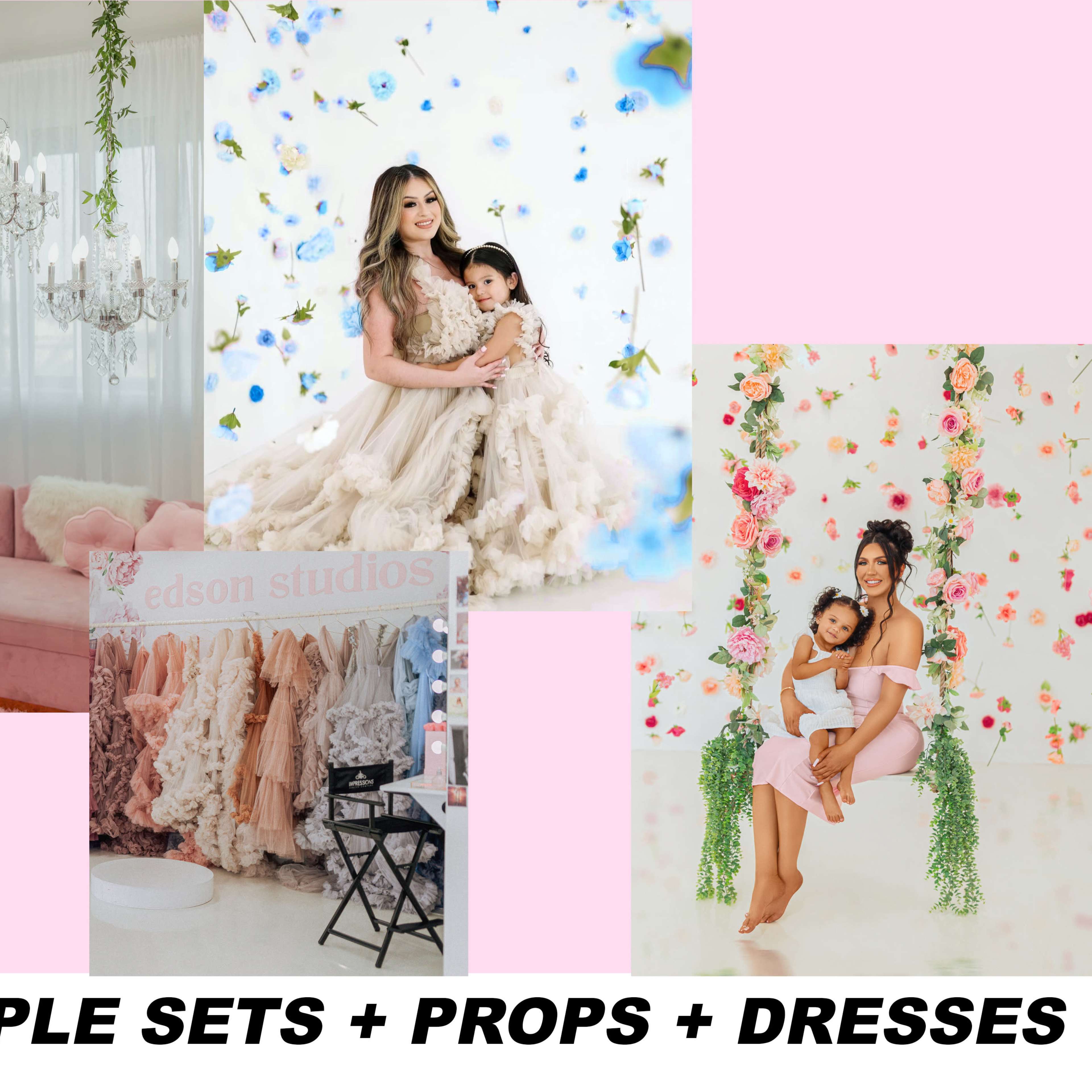 VIRAL HANGING FLOWER STUDIO, DESIGNER DRESSES, MULTIPLE SETS in River Oaks Image in Greenway / Upper Kirby Area, Houston, TX