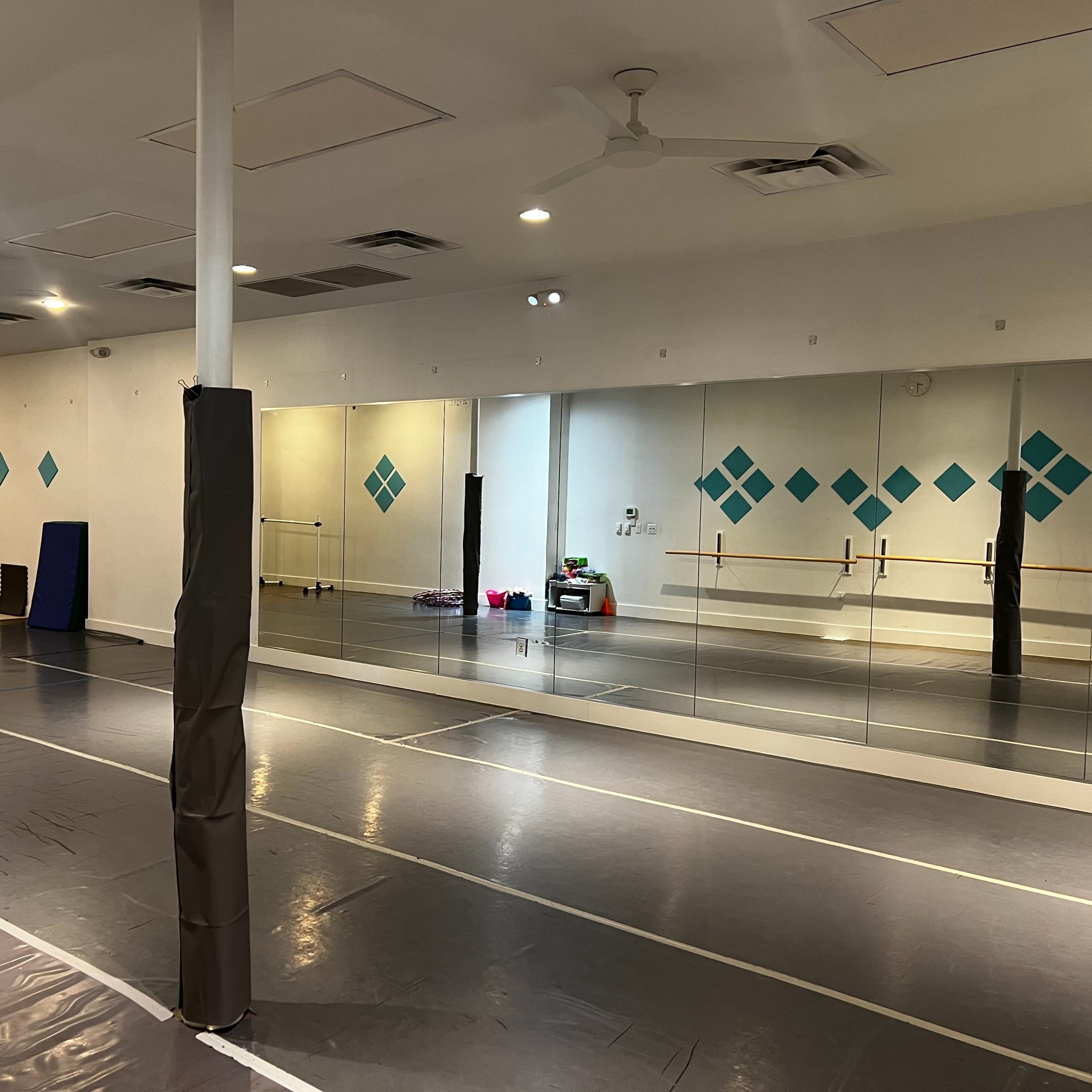 Spring Branch Area Dance Studio with Mirrors, Barres, and Marley Floor Image in Memorial, Houston, TX