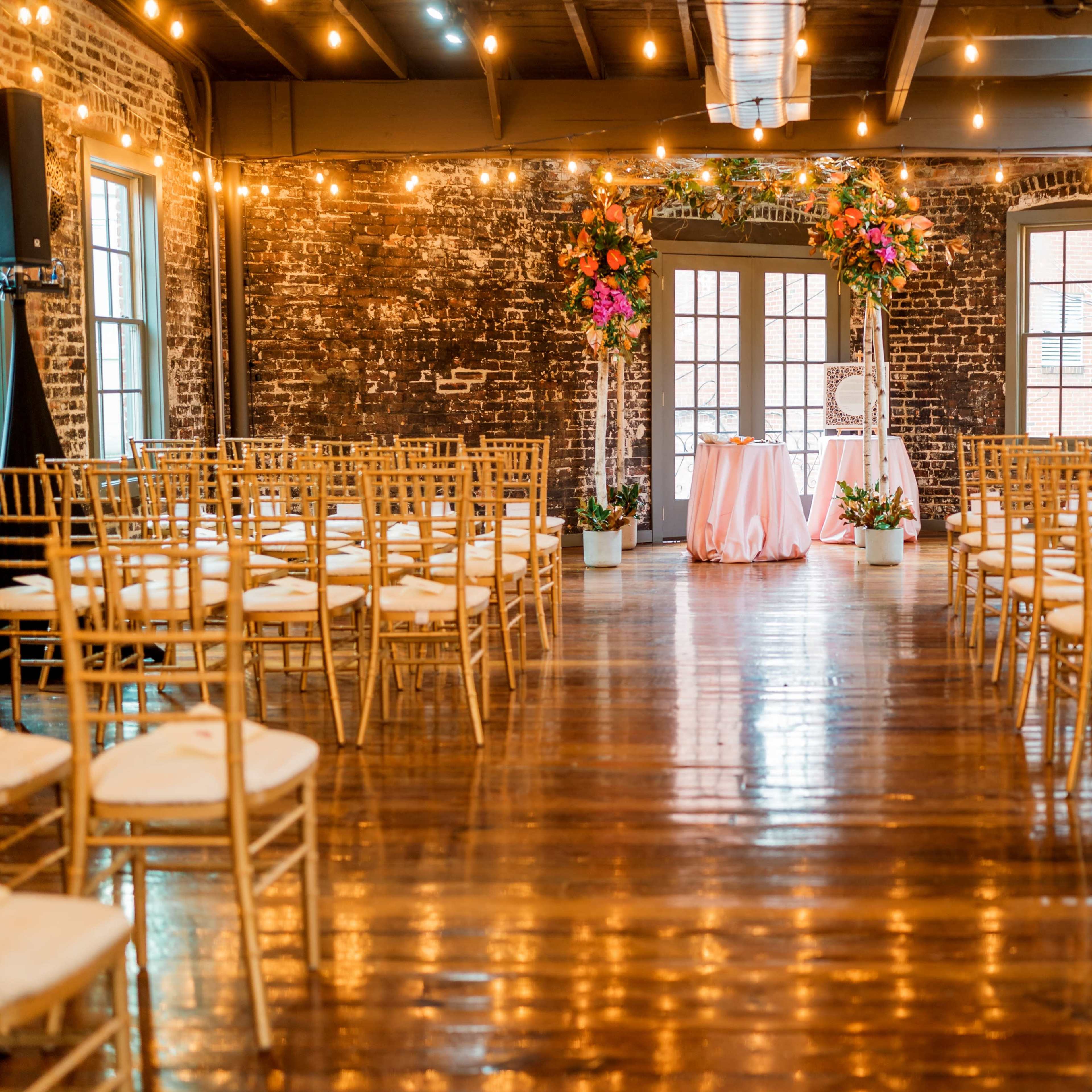 Toolbox Event Space is the perfect blend between modern and rustic. Build back in the 1878, the venue has so much light, brick, and character. Image in Northwest Washington, Washington, DC