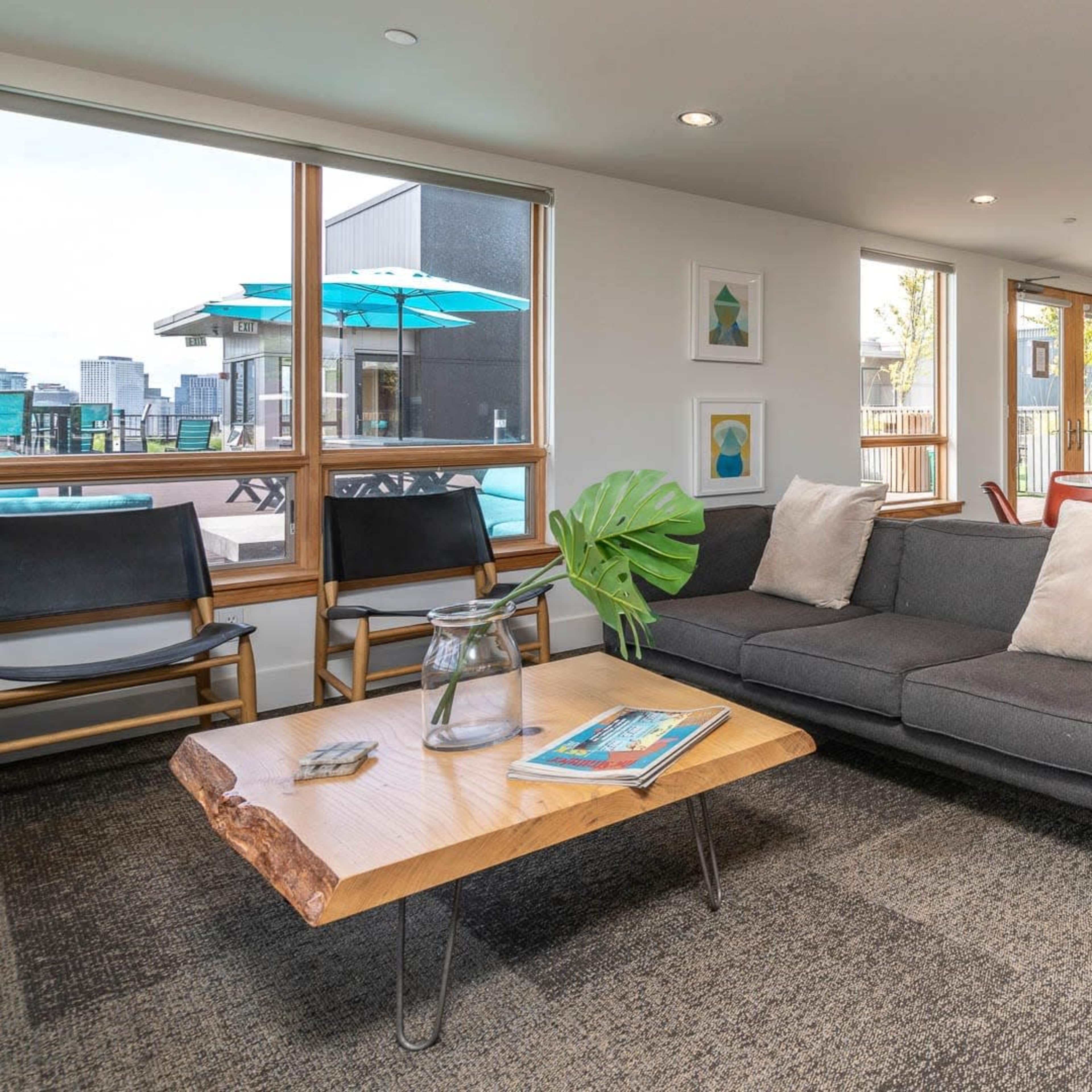 Rooftop Lounge with Sunny Vibes and Capitol (Hill) Views Image in Cherry Hill, Seattle, WA