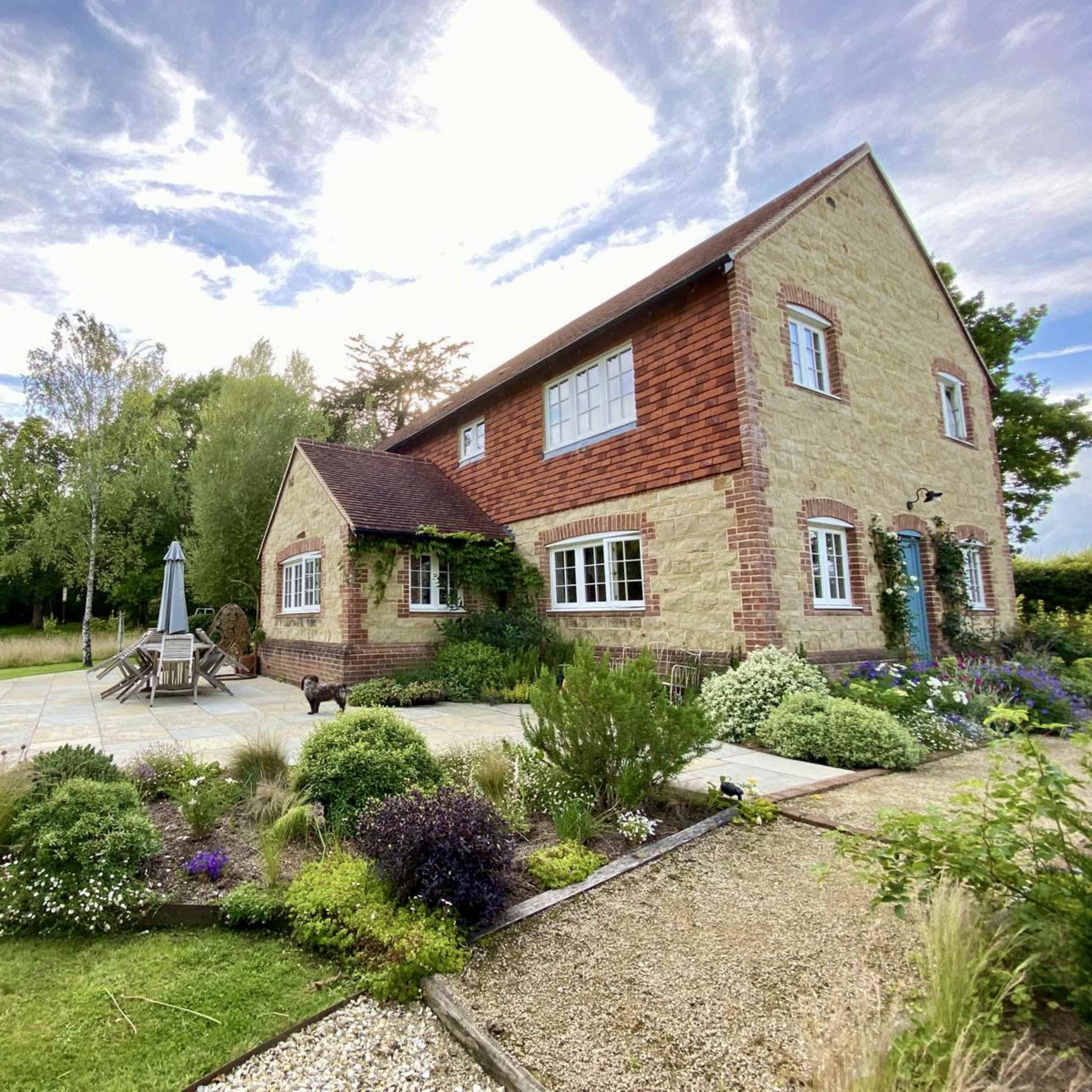 Country House with Beautiful Garden surrounded by Woodland Image in Elsted and Treyford, Midhurst, England