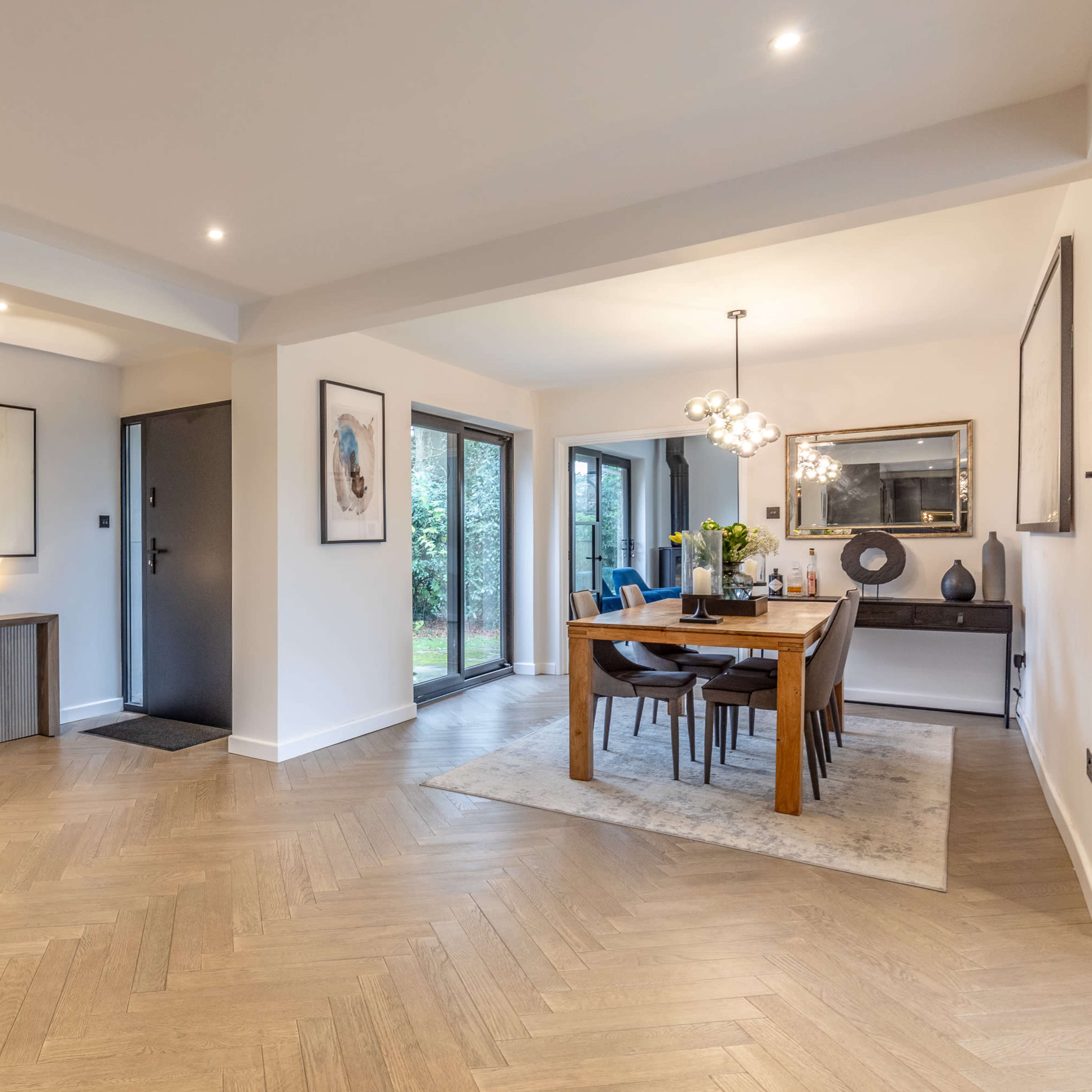 Contemporary black cladded bungalow with open plan living space and wrap around secluded garden Image in Bristol, Bristol, England