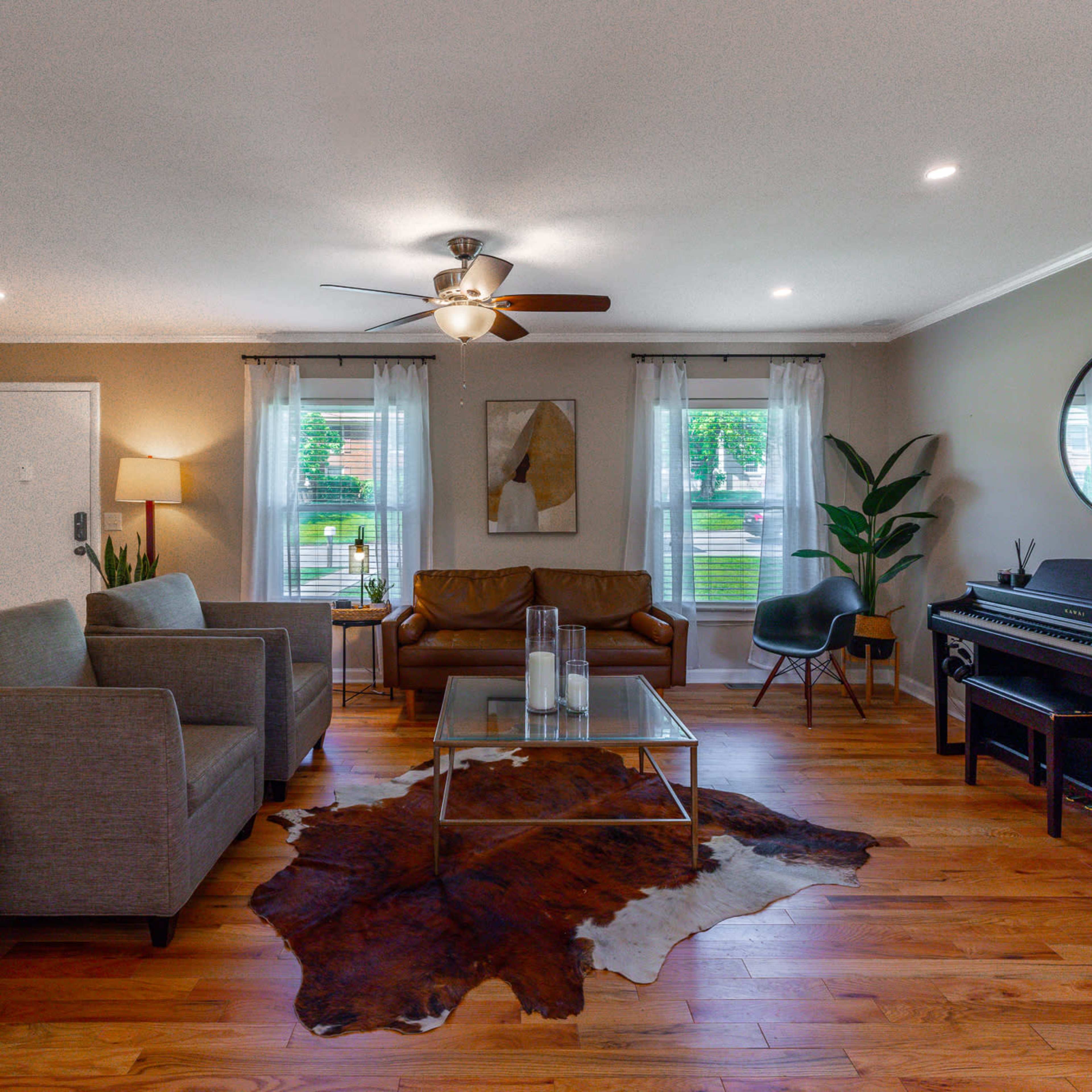 Boho-Modern Nashville Ranch with Transformable Sunroom and Piano Space-A Film Ready Gem Image in McMurray, Nashville, TN