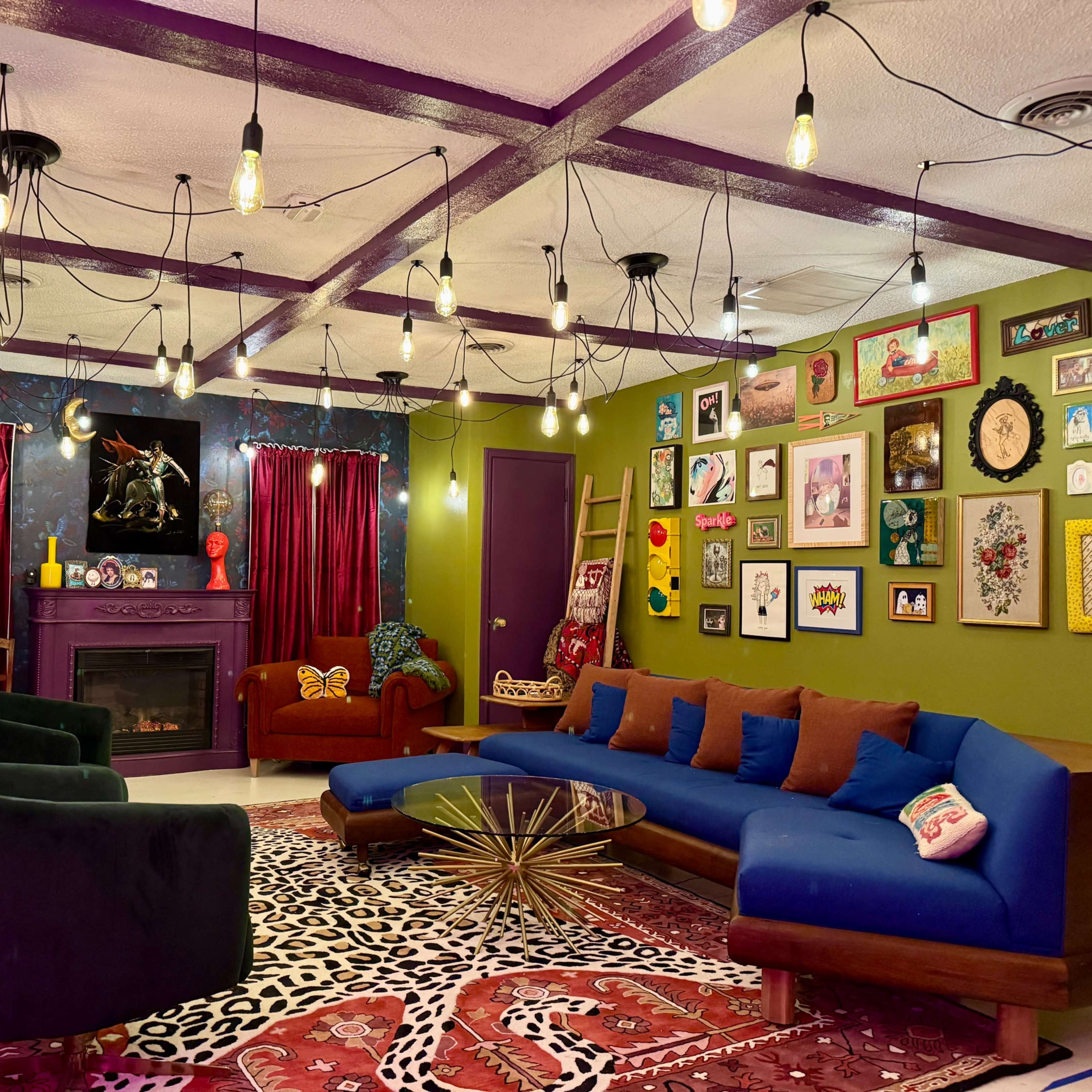 Eclectic Maximalist Cozy Living Room in OKC Image in Central Oklahoma City, Warr Acres, OK