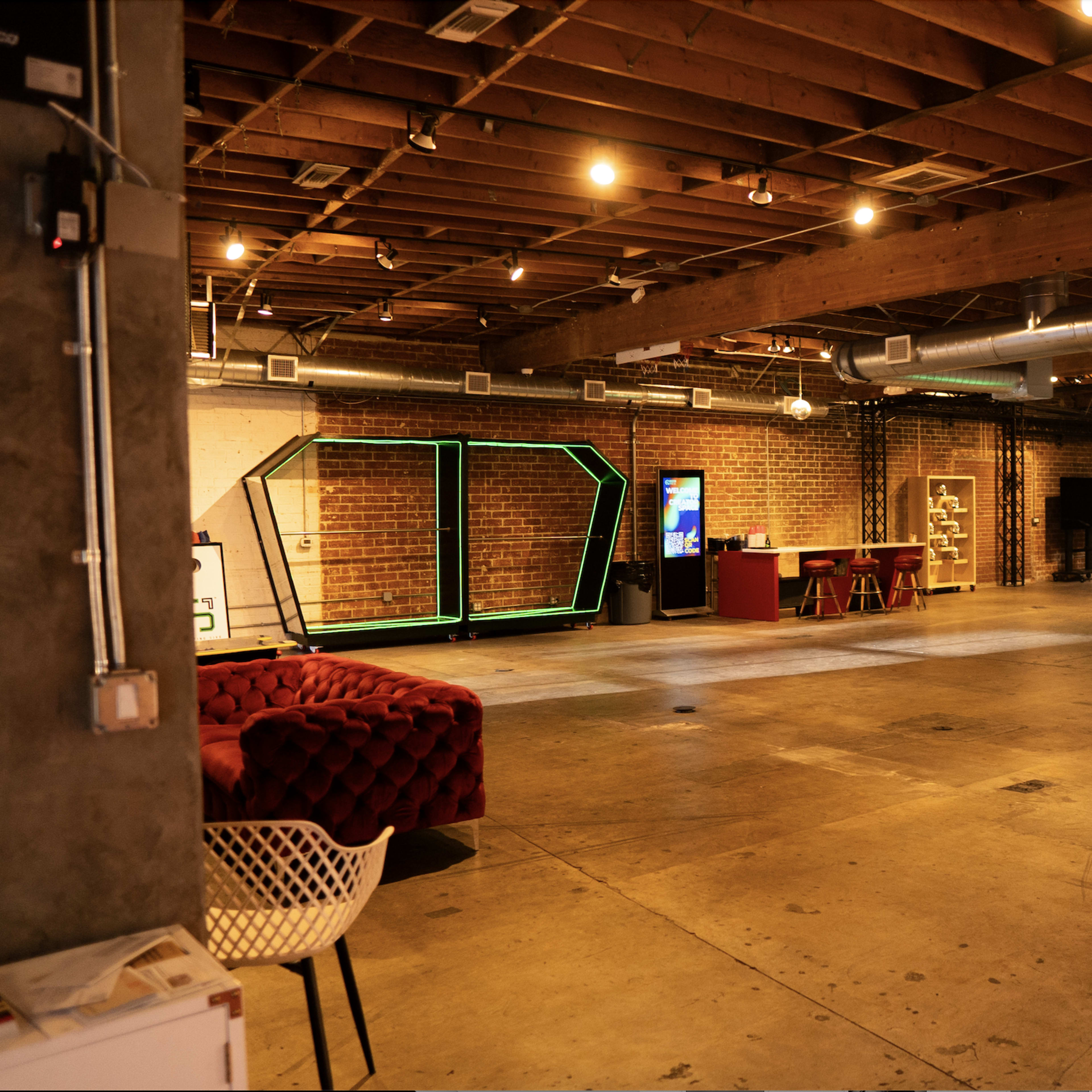 Unique & Spacious Flex Space with Stage | Sound System | Multiple Rooms | Red Carpet | Podcast Studio Image in Mid-City, Santa Monica, CA