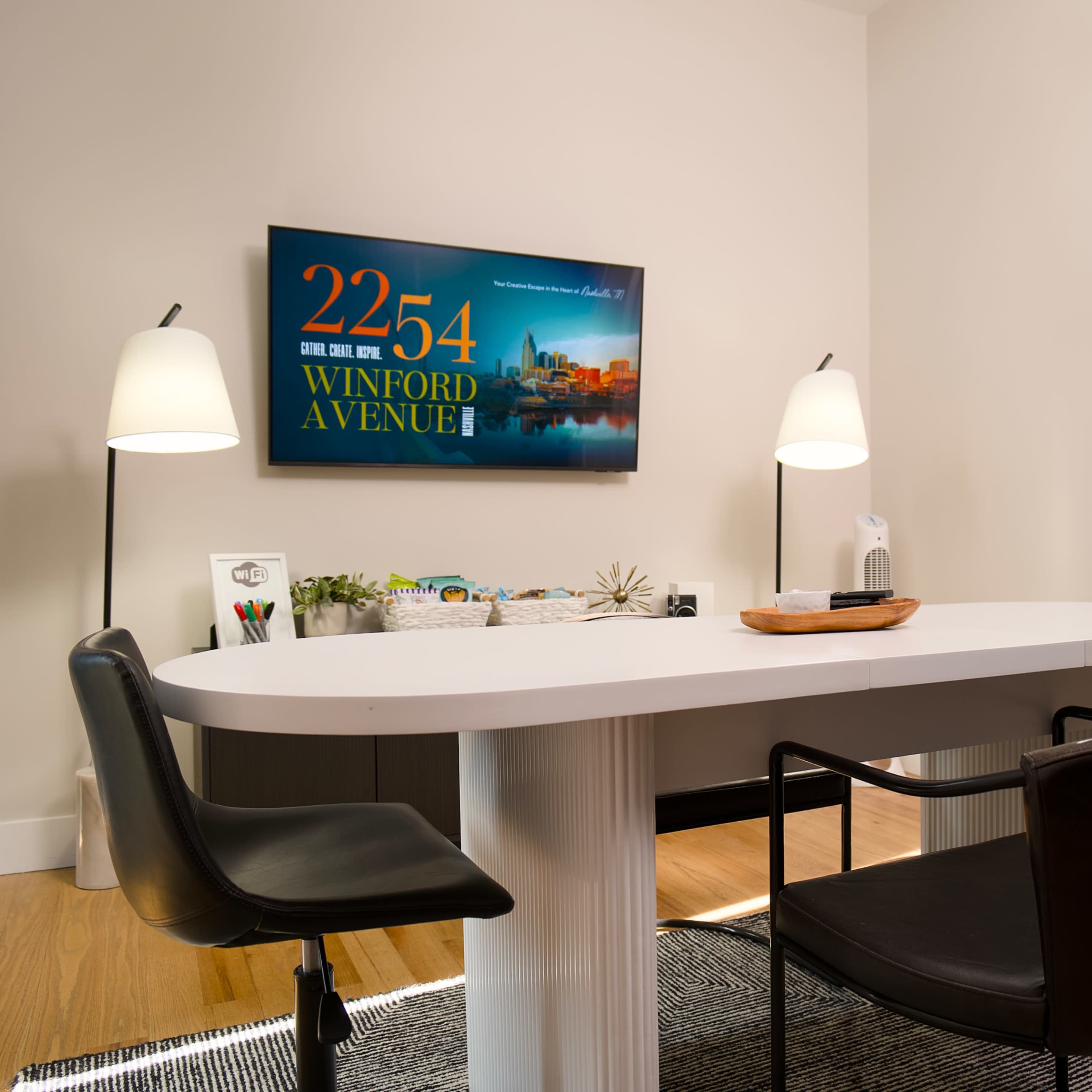 Conference Room for 4 with TV Image in Grandview Heights, Nashville, TN