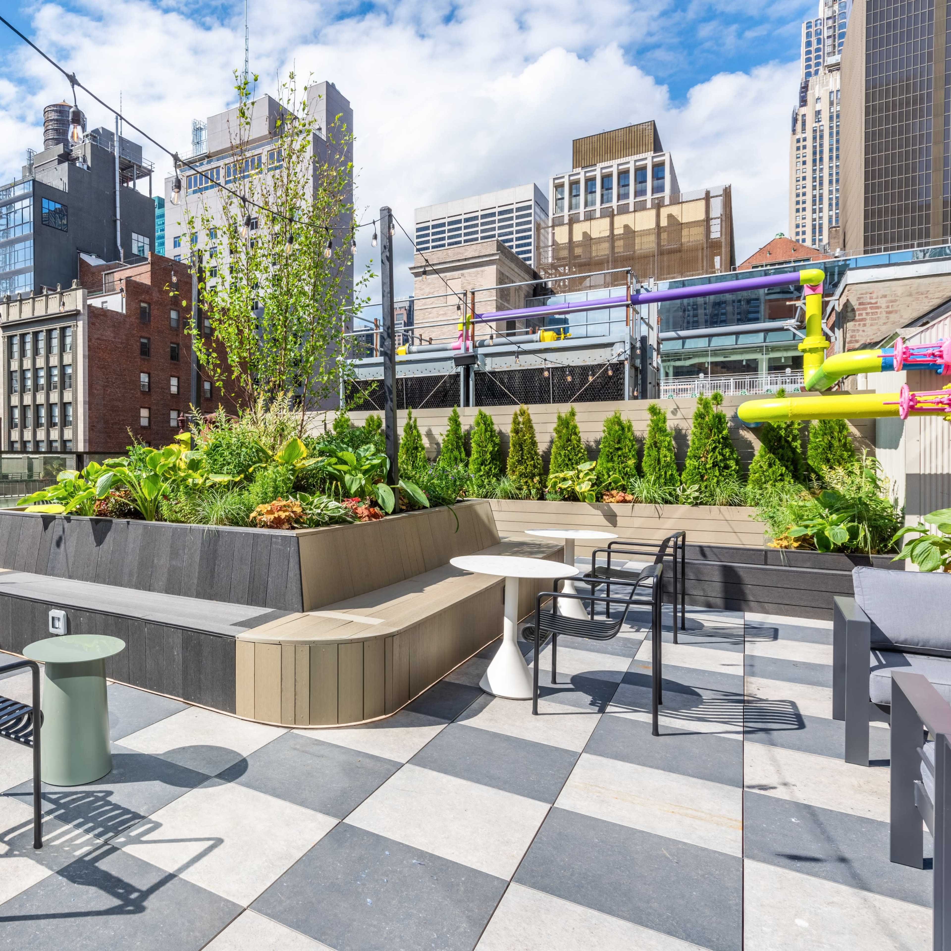 Rooftop  Patio Space for Rent in Midtown- Amazing Views - Music- Furniture all Inc Image in Midtown Manhattan, New York, NY