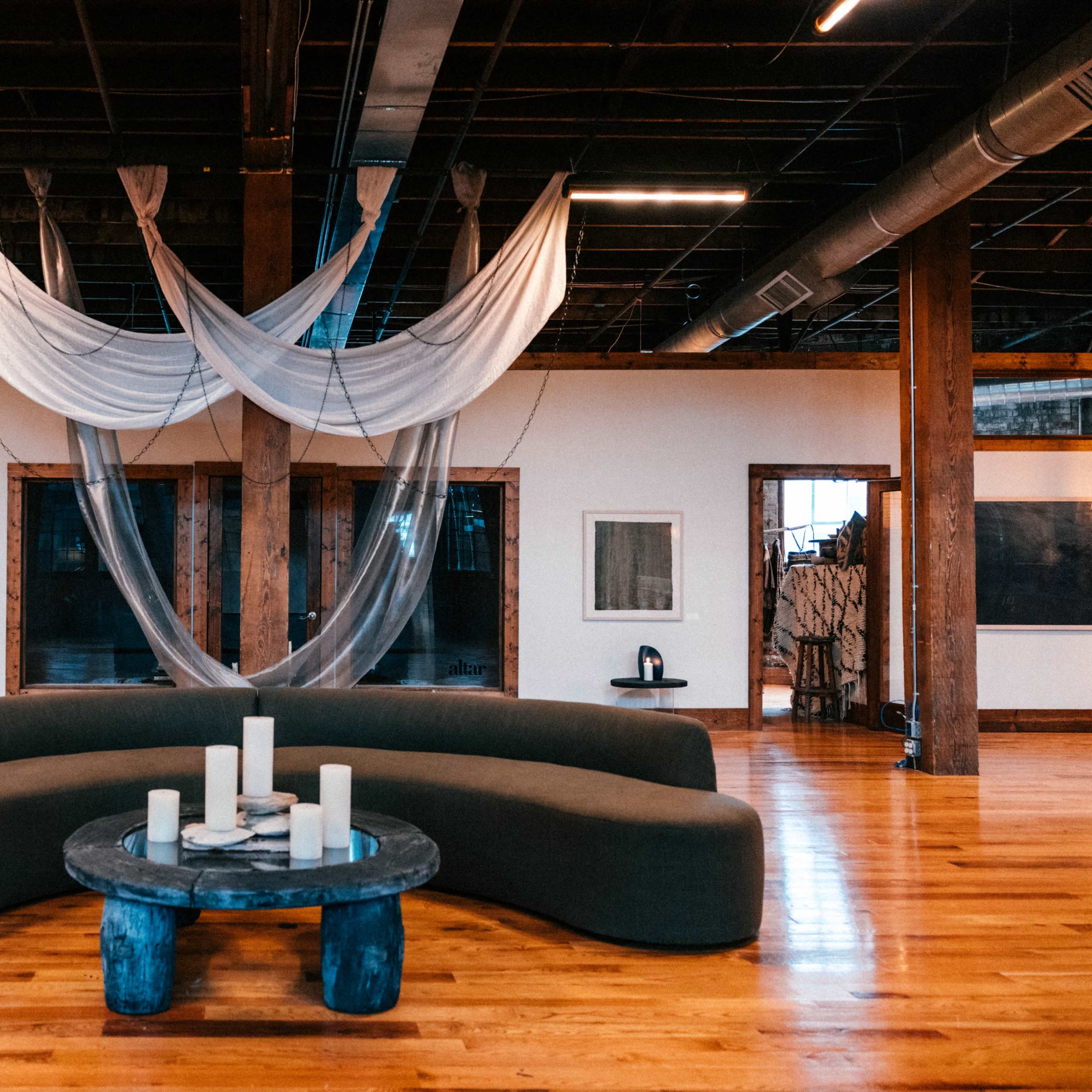 Large Historic Gallery with Exposed Brick, Wood Floors in Wedgewood Houston Image in South Nashville, Nashville, TN