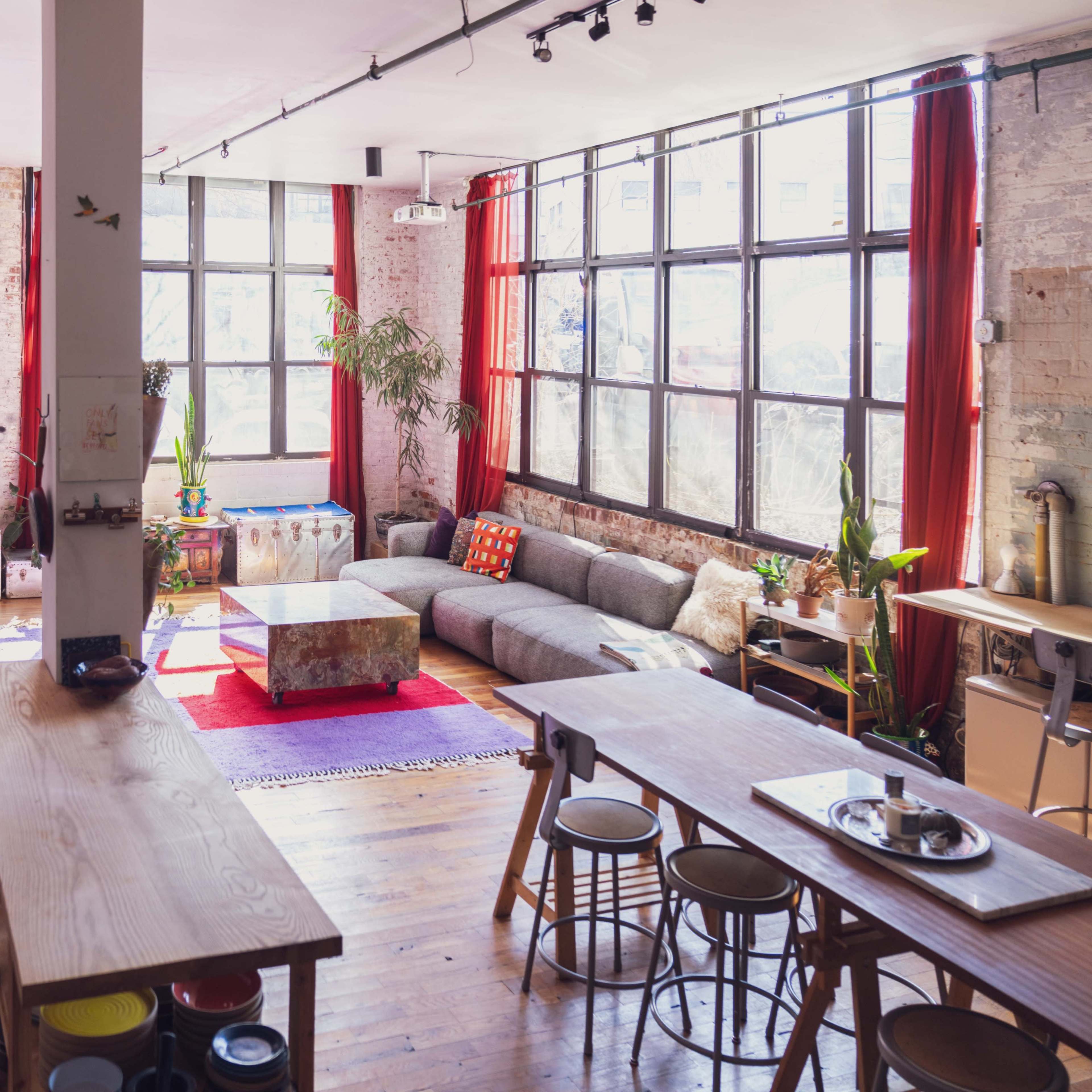 Designer's Loft with unique props, furniture, textures, and tons of light Image in Bushwick, Brooklyn, NY