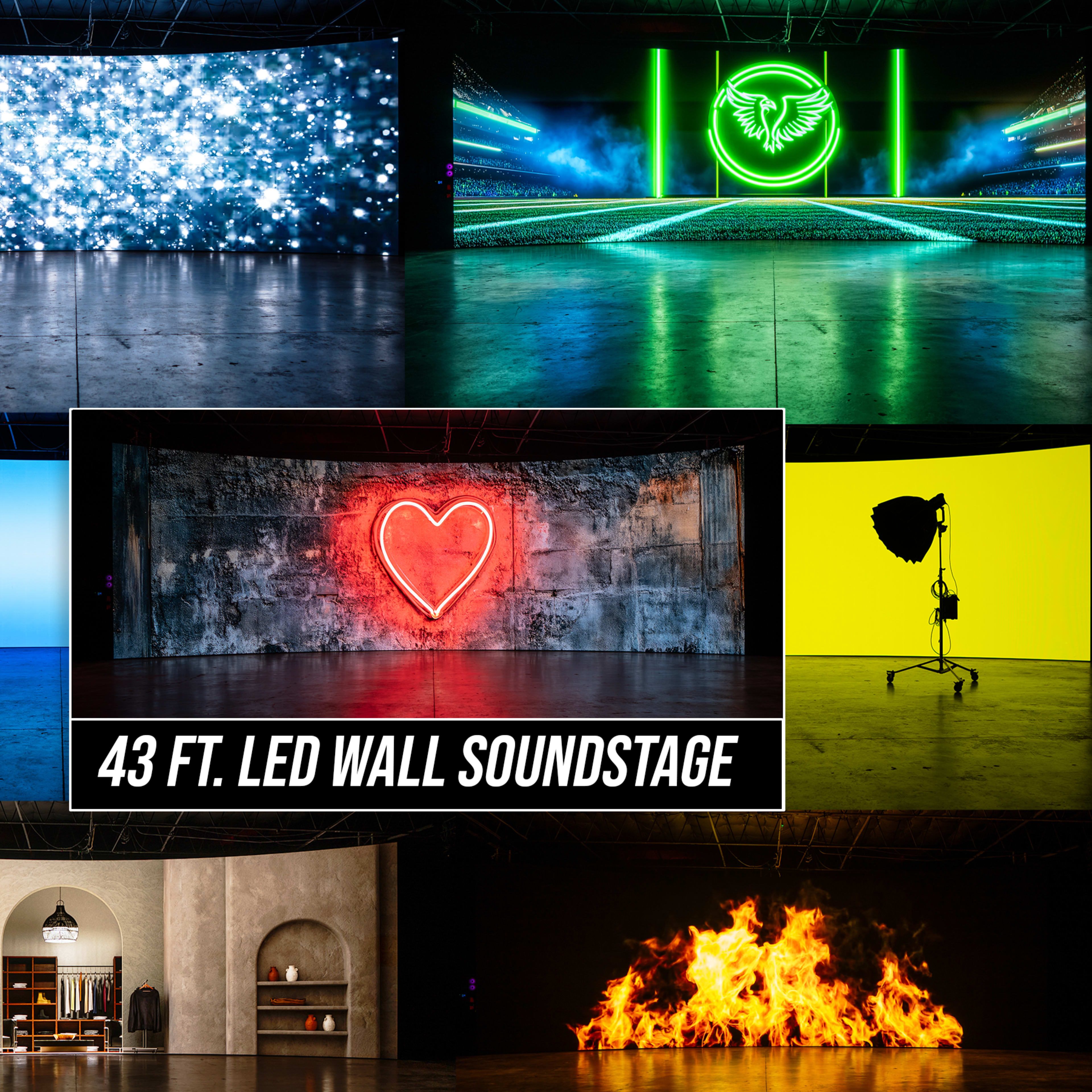 MARCH SPECIAL! HUGE XR LED Wall Production Studio in Dallas! One Space. Endless Locations. Image in Dallas, Dallas, TX