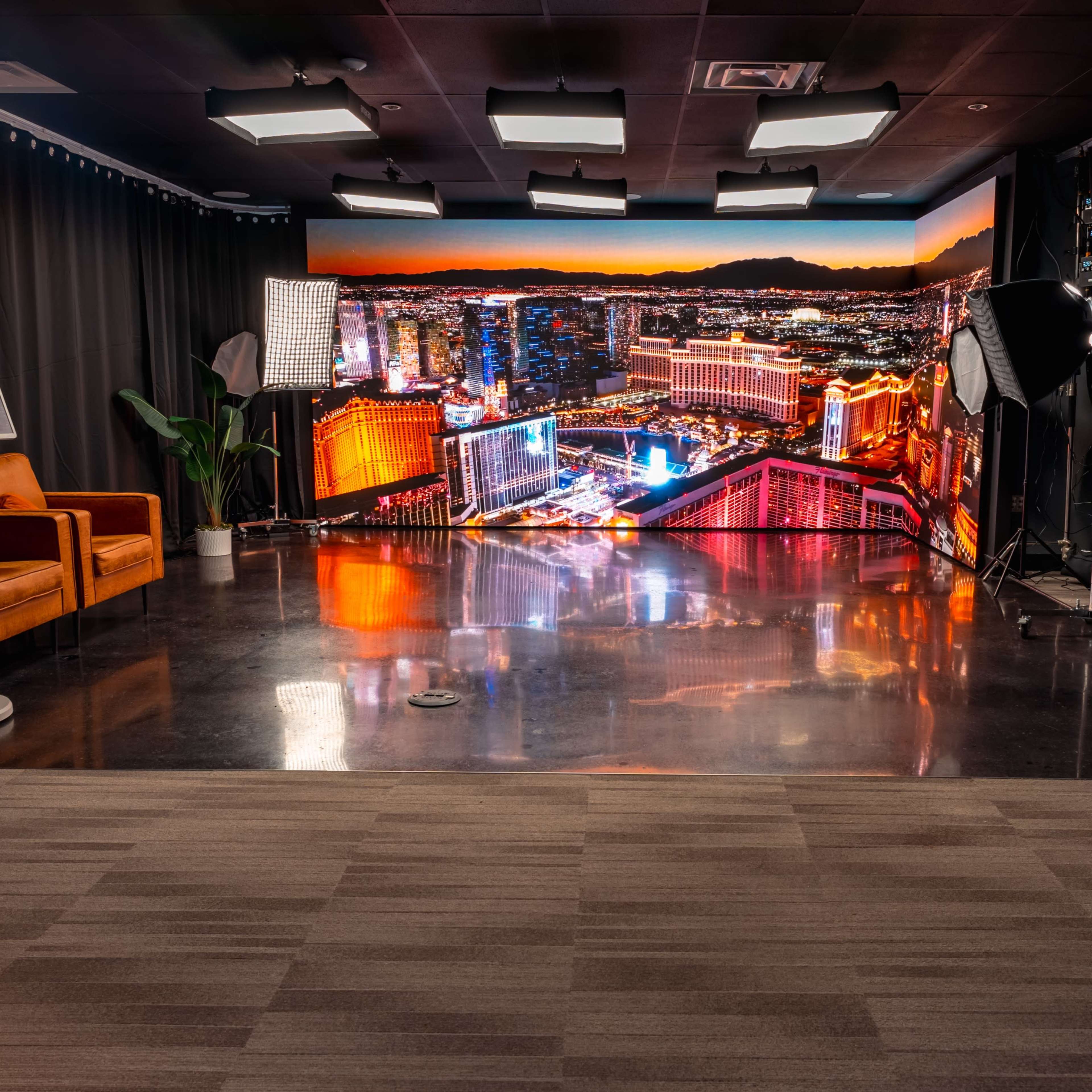 Downtown LED Wall Studio Image in Dallas Downtown Historic District, Dallas, TX