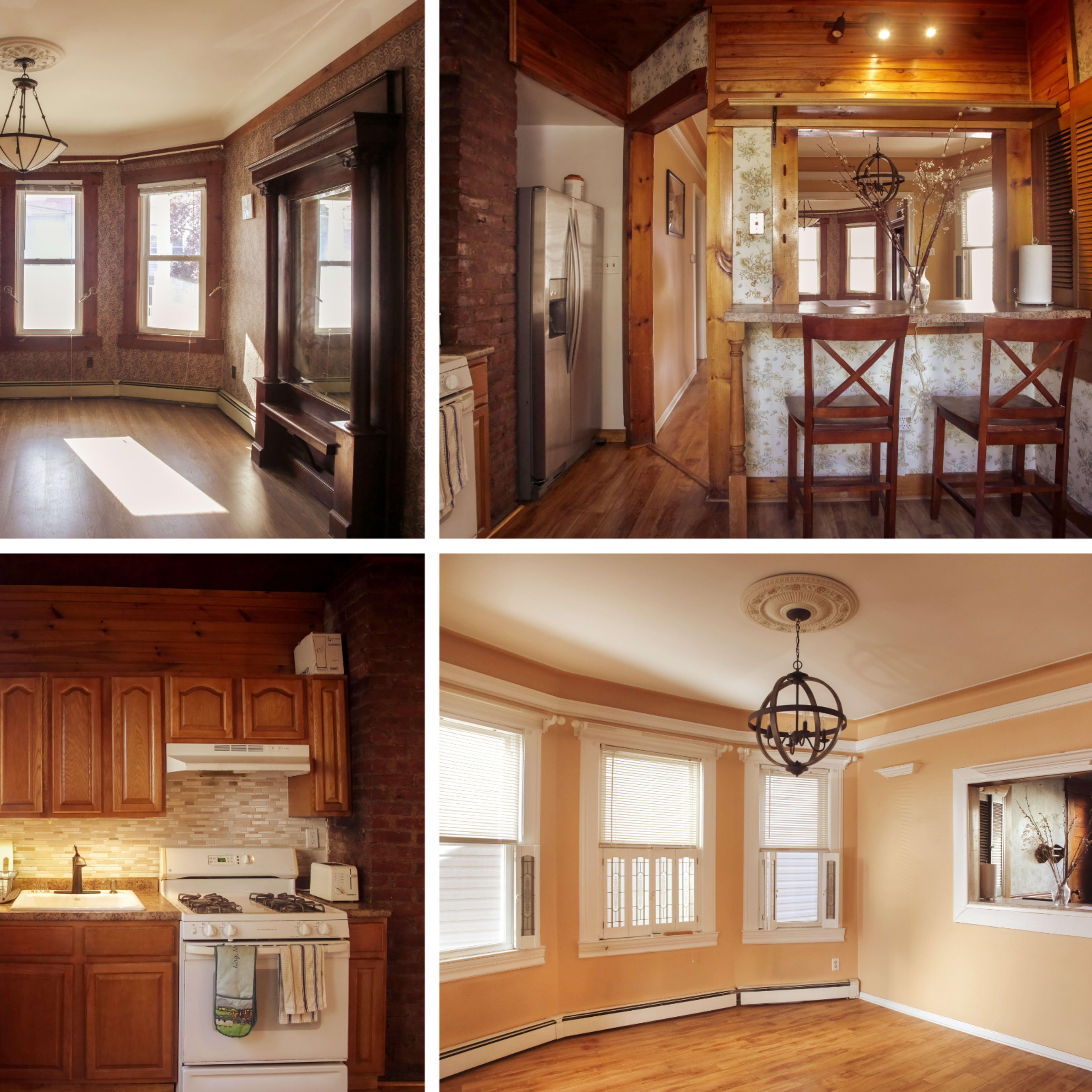Unfurnished Abandoned House with Wood, Wallpaper Image in Edenwald, Bronx County, NY