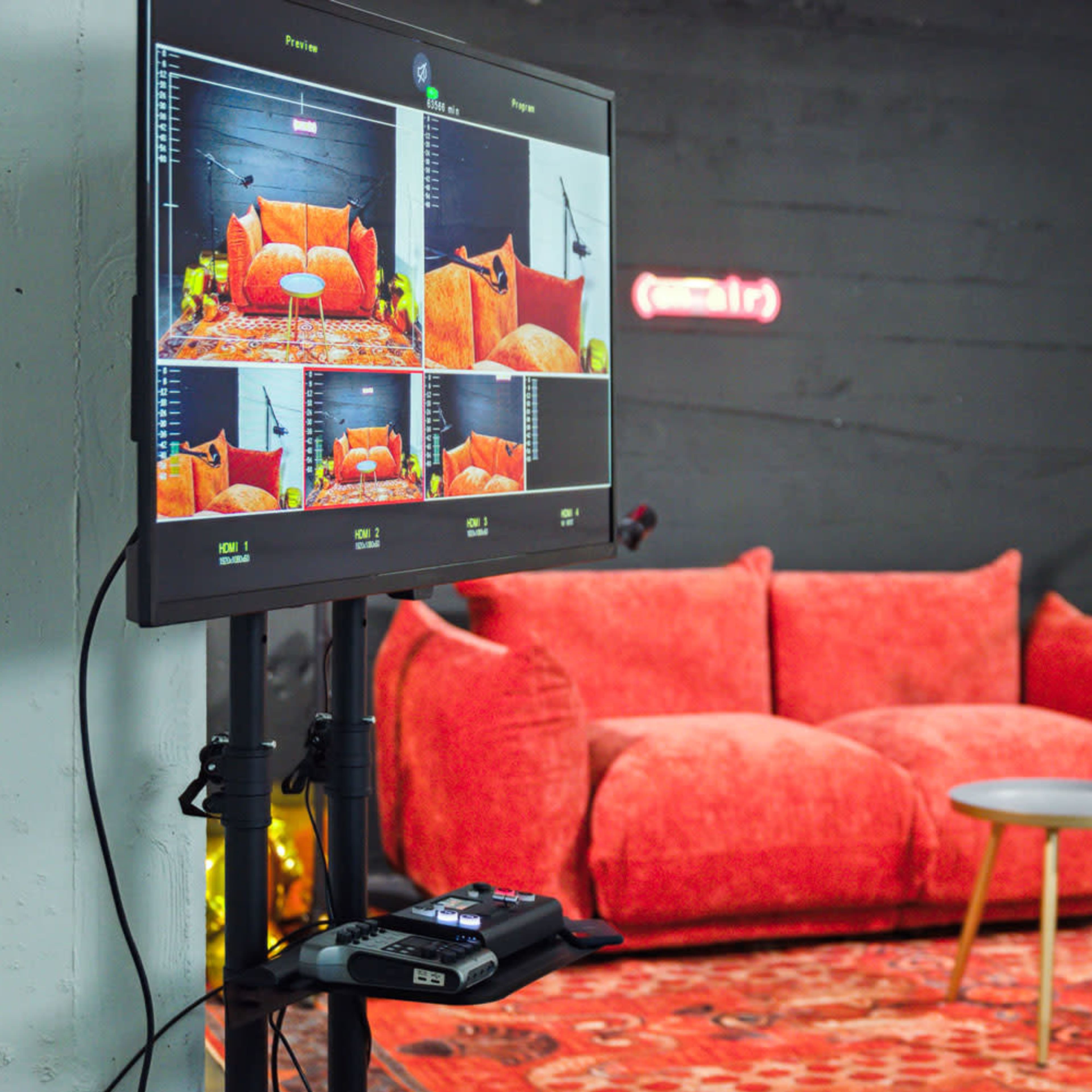 Lounge Podcast Set Image in Sawtelle, Los Angeles, CA