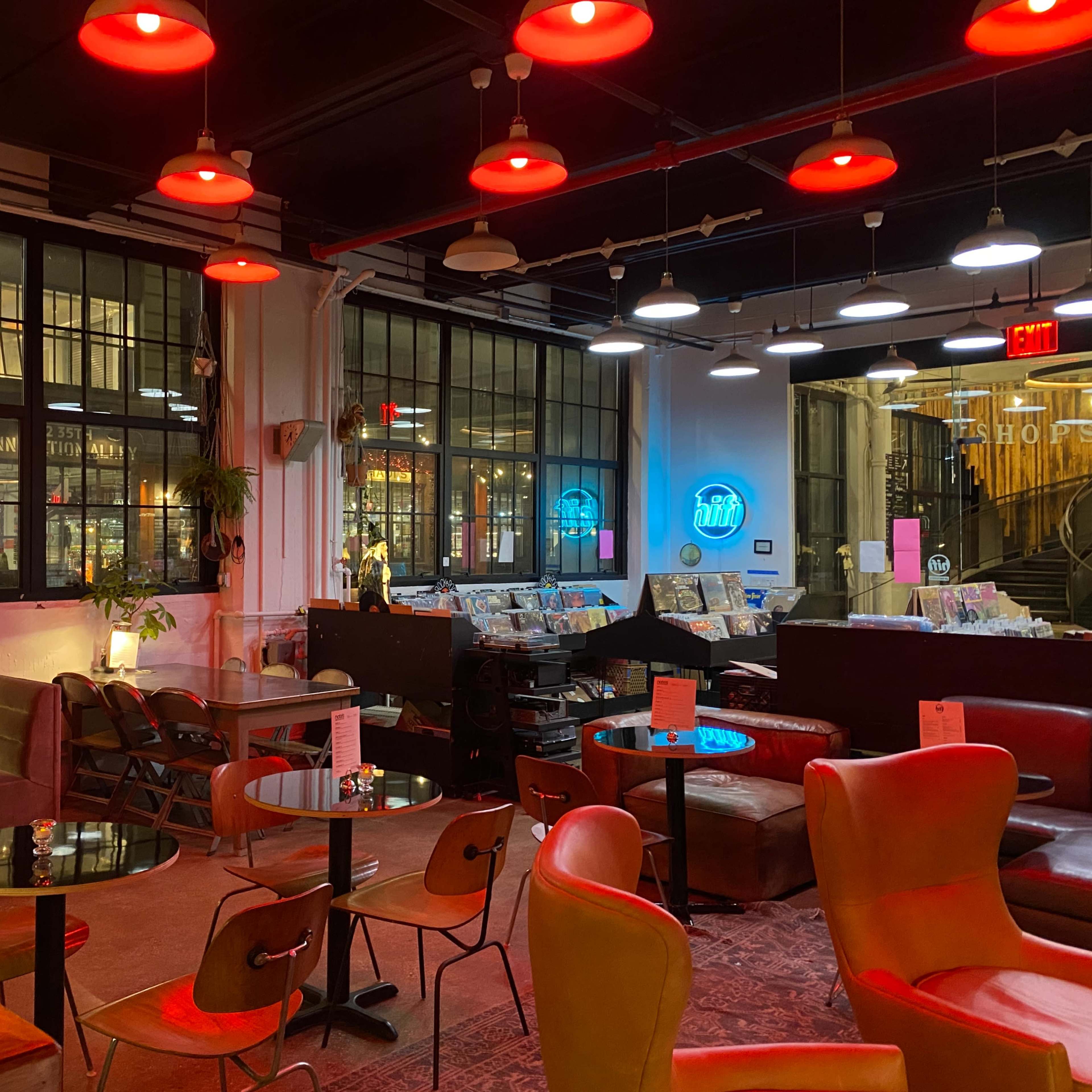 Indie Record Store & Lounge Located in a Waterfront Warehouse Image in Sunset Park, Brooklyn, NY