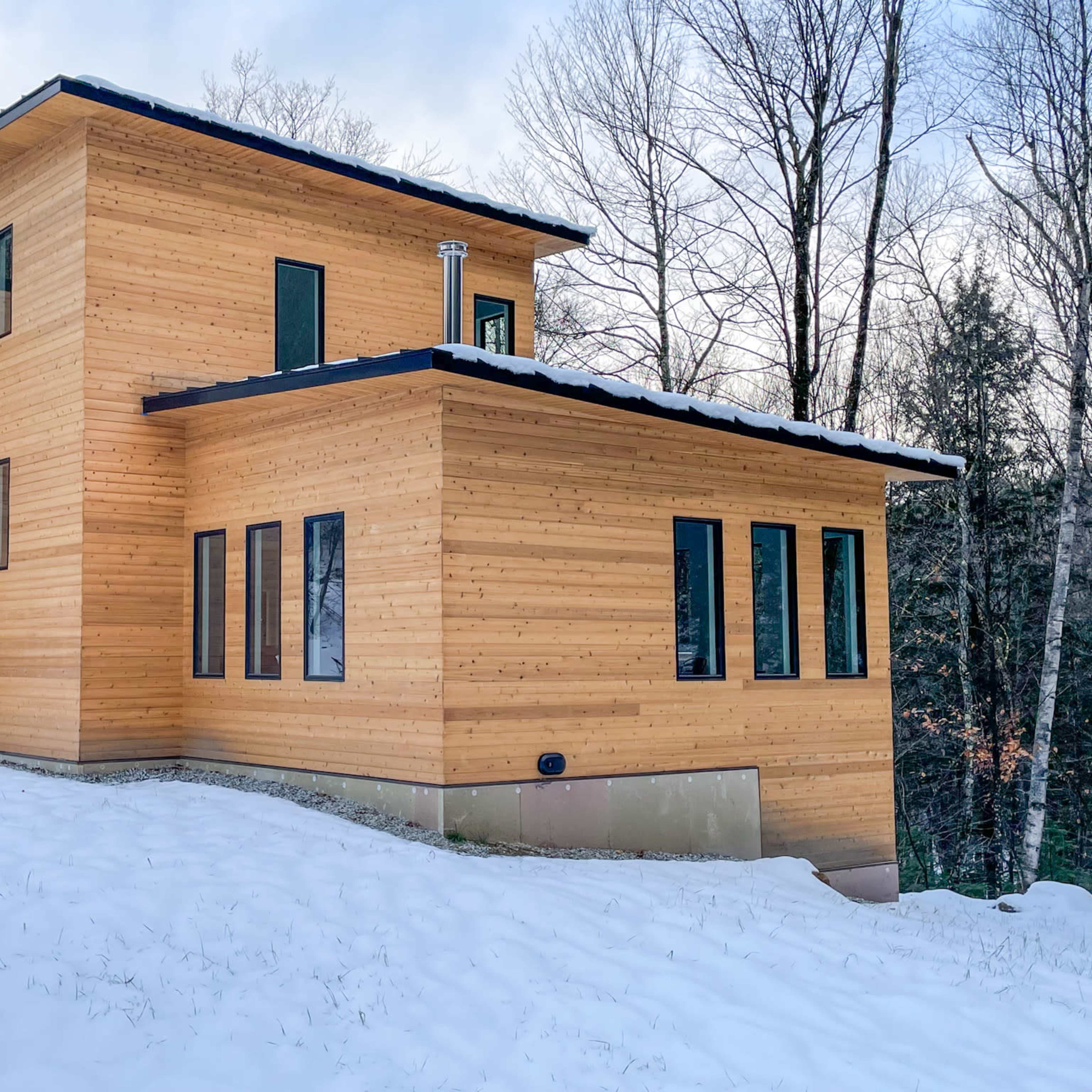 Luxury Modern Home with Forest Views Image in Plymouth, Ludlow, VT