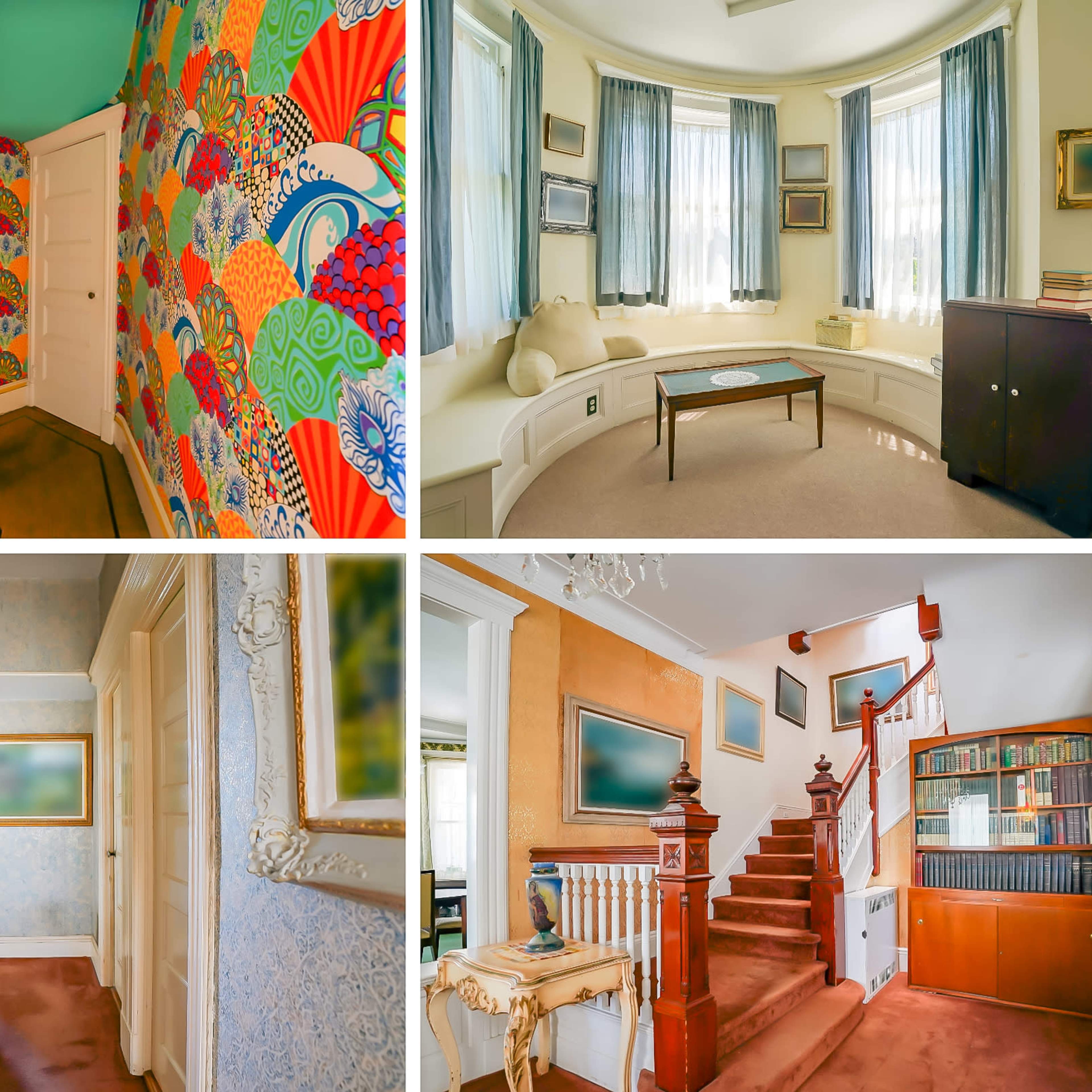 Vintage Wallpaper House w/ Natural Light, Antique Image in Belle Harbor, Queens County, NY