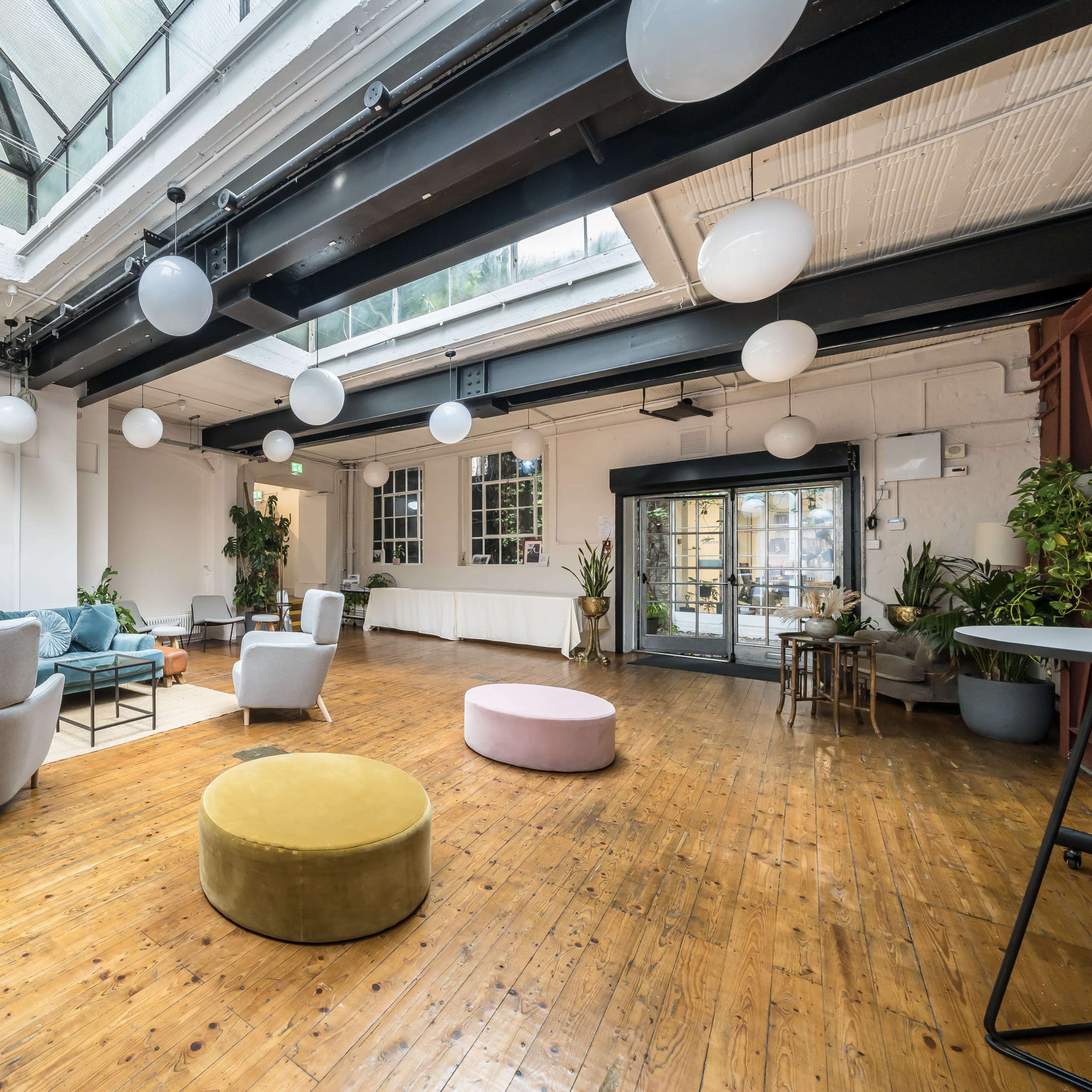 A tranquil courtyard leads to a capacious, light-filled venue. Image in London, London, England