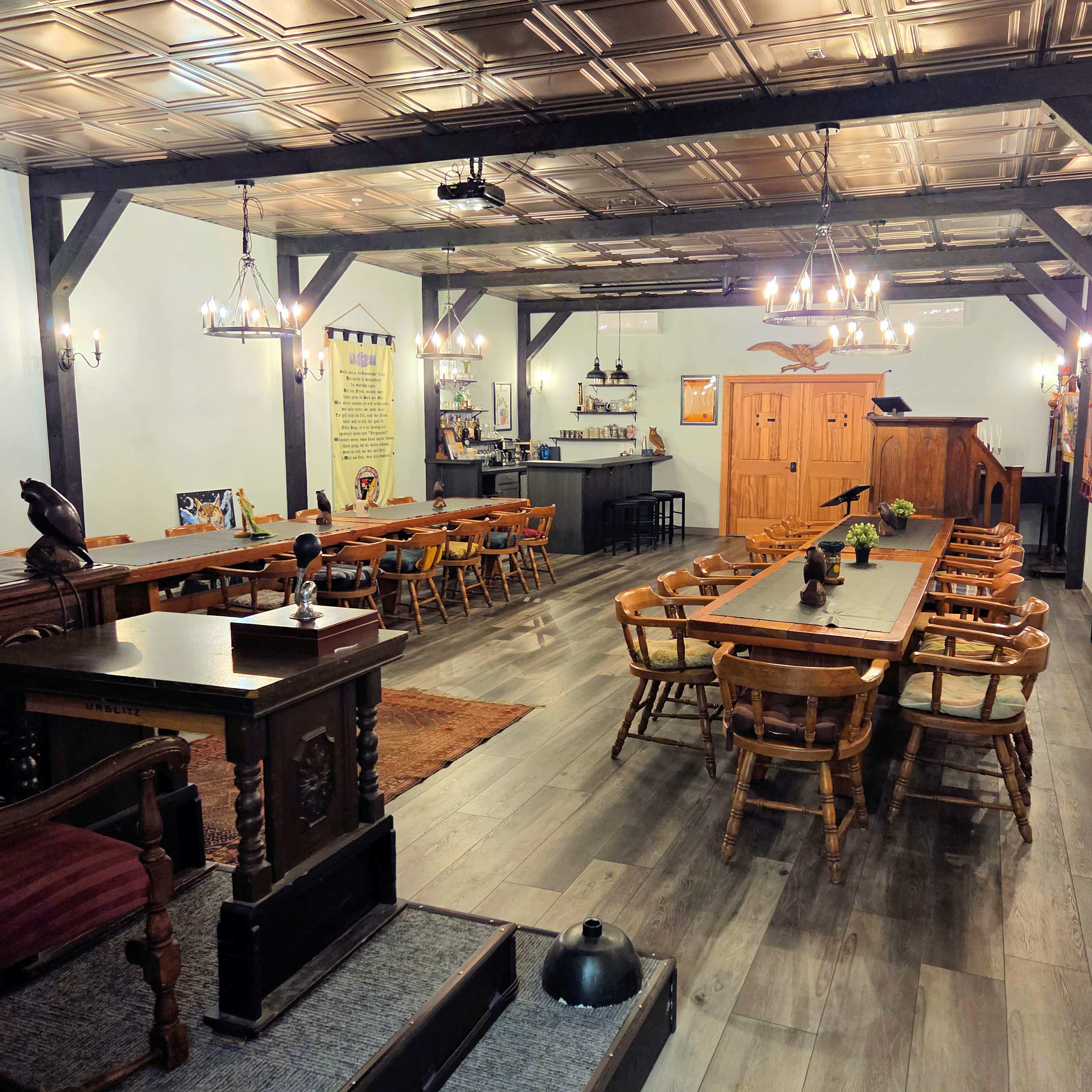 Intimate space with ambience of a manor lord's gathering hall Image in Miramar, San Diego, CA