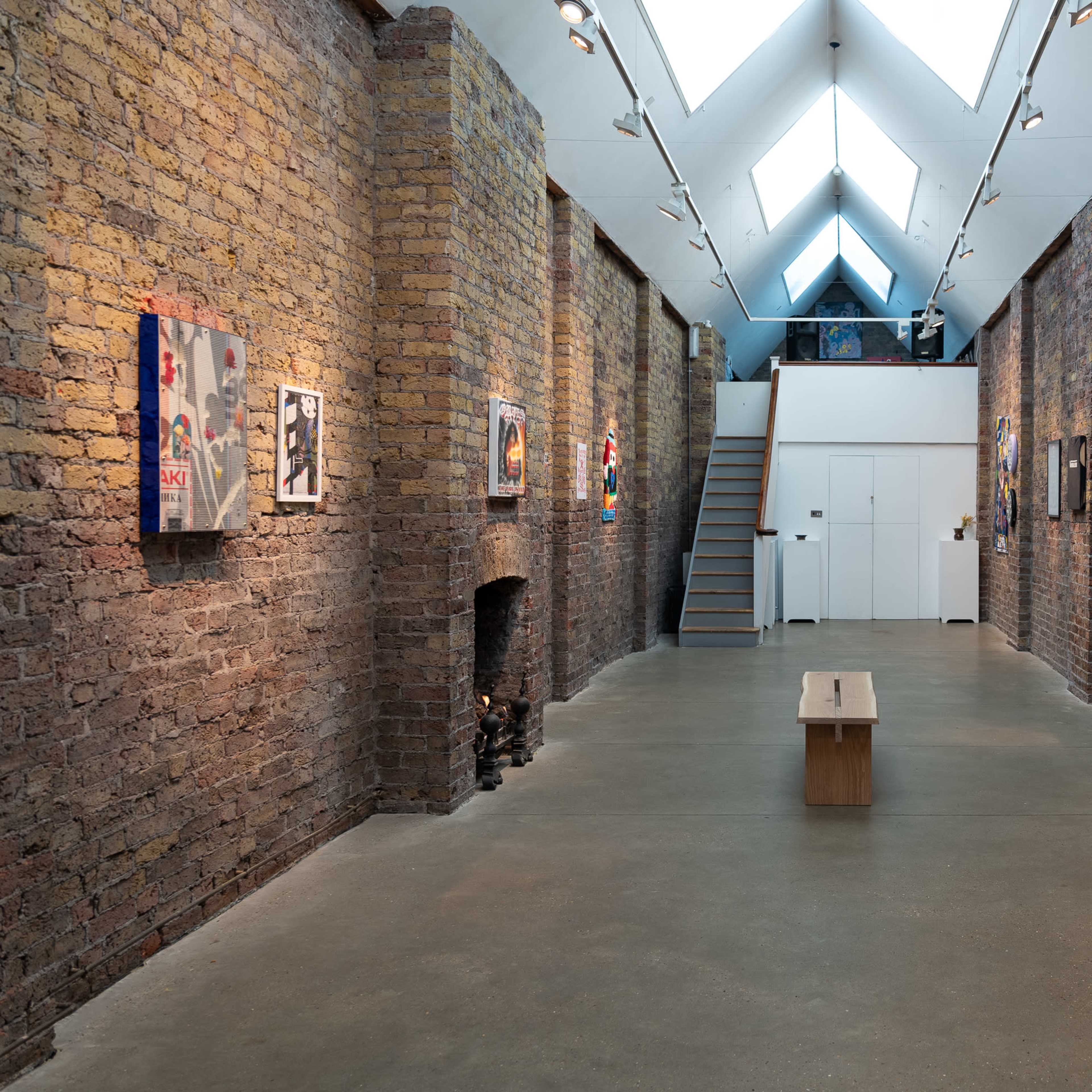 East London Gallery with Brick and White Walls Image in Spitalfields, London, England