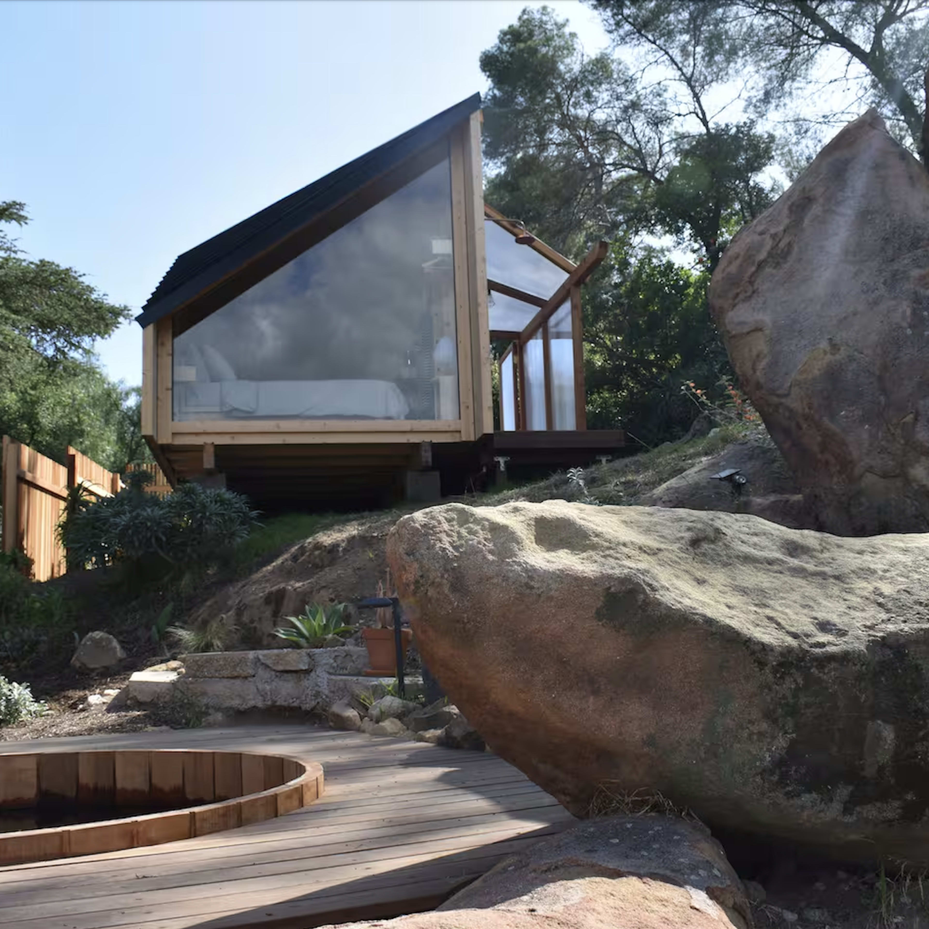 Modern cabin with canyon views Image in Fernwood, Los Angeles County, CA