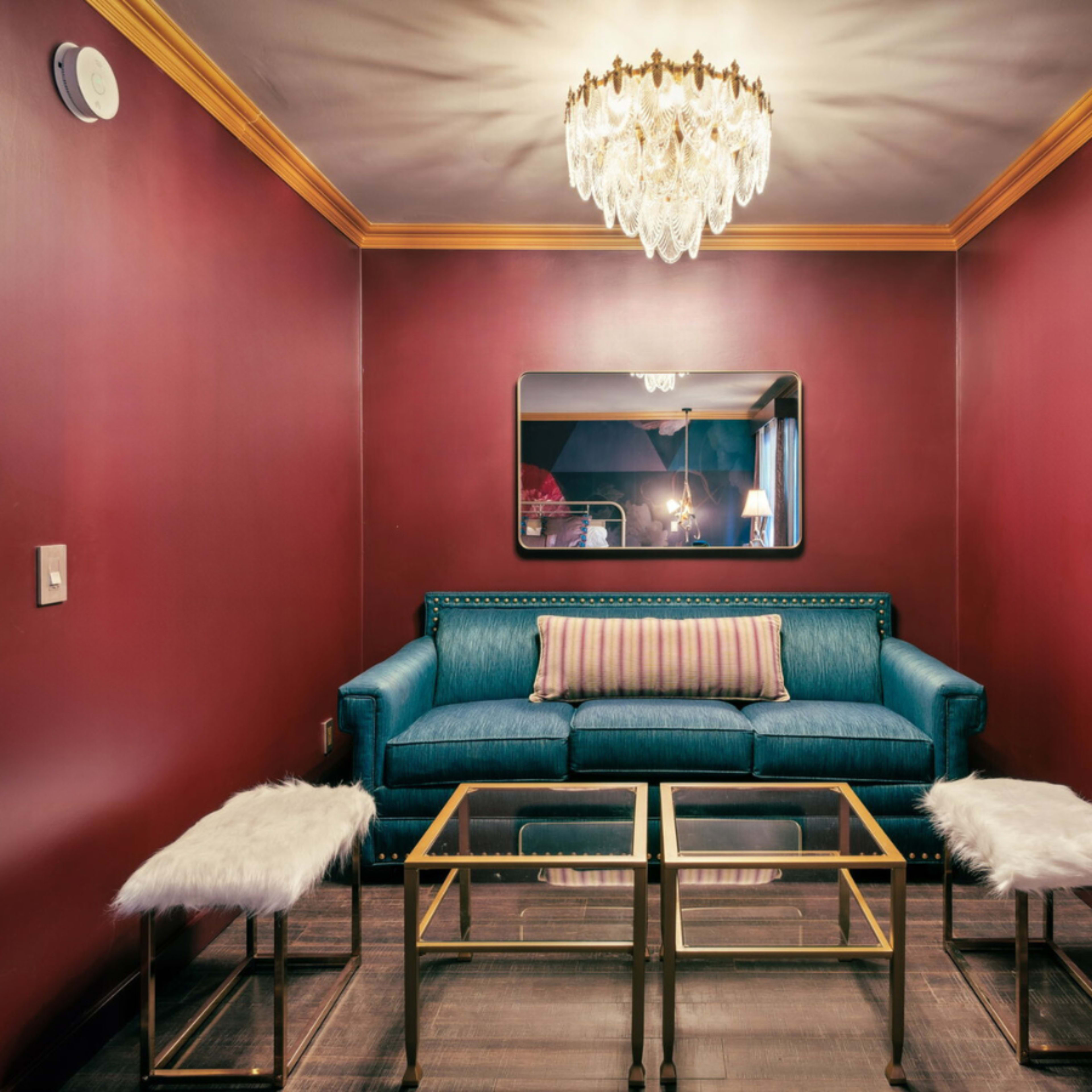 Deluxe King with Queen sleeper sofa at The Fainting Couch; Your Maximalist Boutique Hotel Image in , Cobb, CA