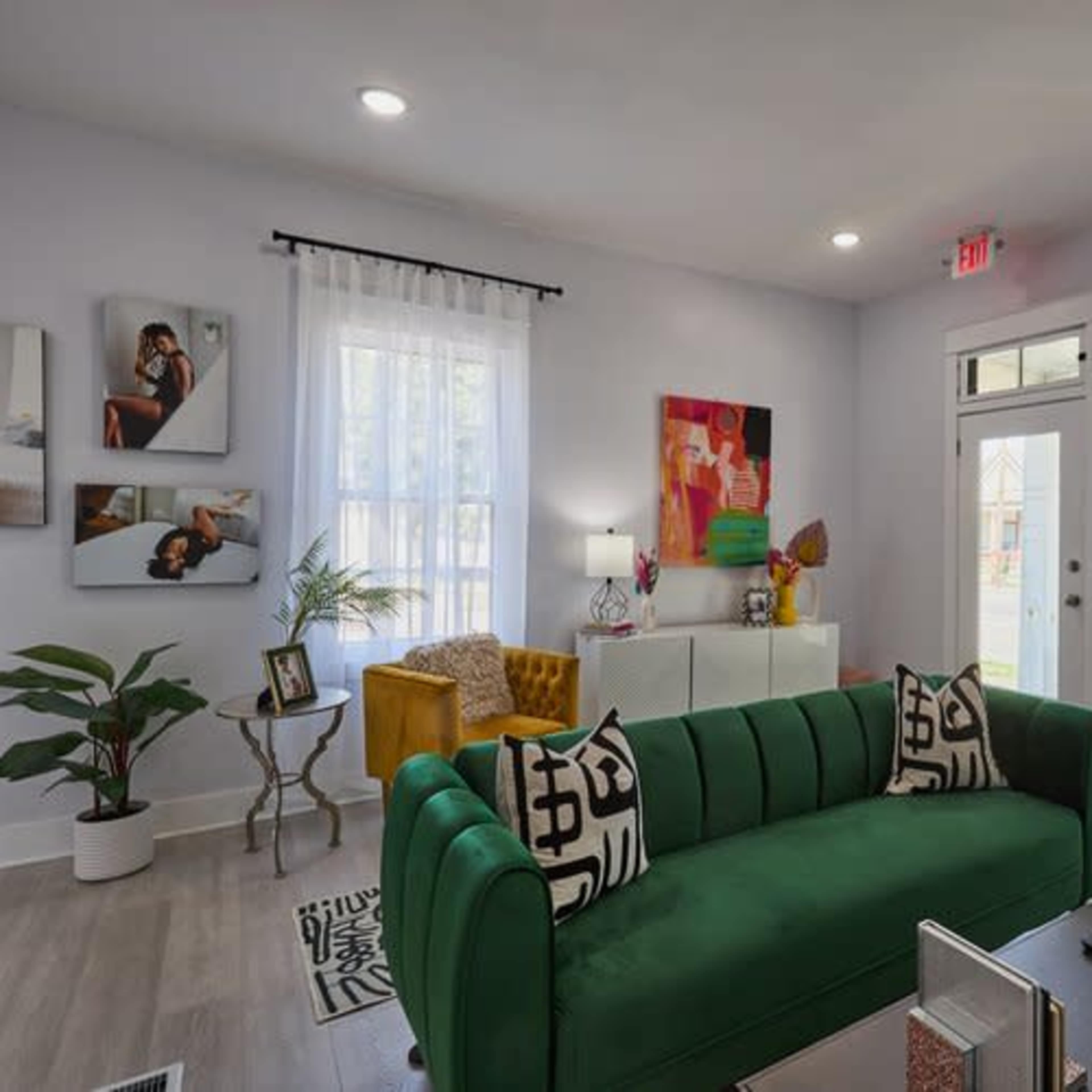 Vibrant Photography Studio with Exposed Brick in Historic New Albany Image in New Albany Township, New Albany, IN