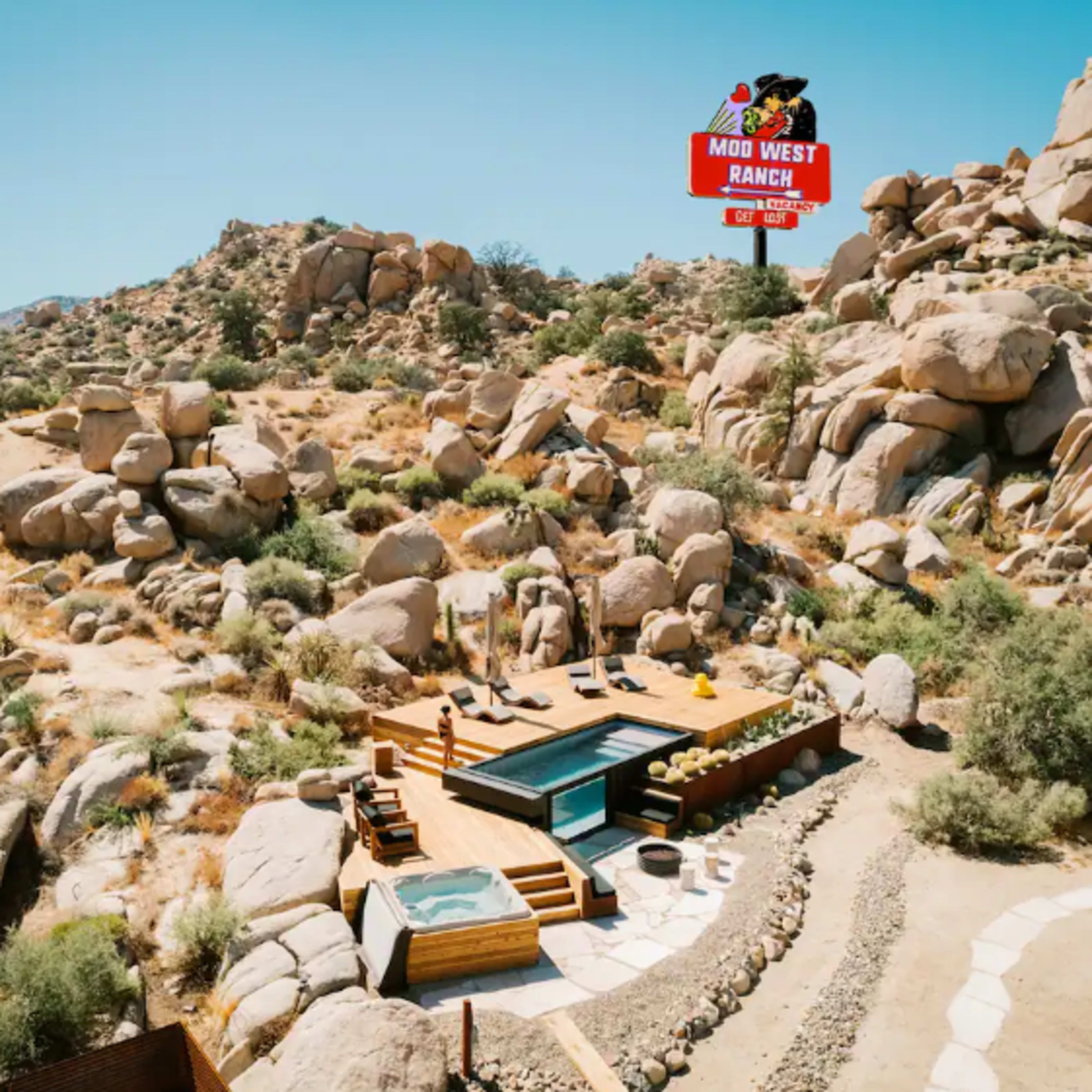 Boulder Playground w/ Drive-In Theater & Cowboy Dress Up Room Image in , Pioneertown, CA
