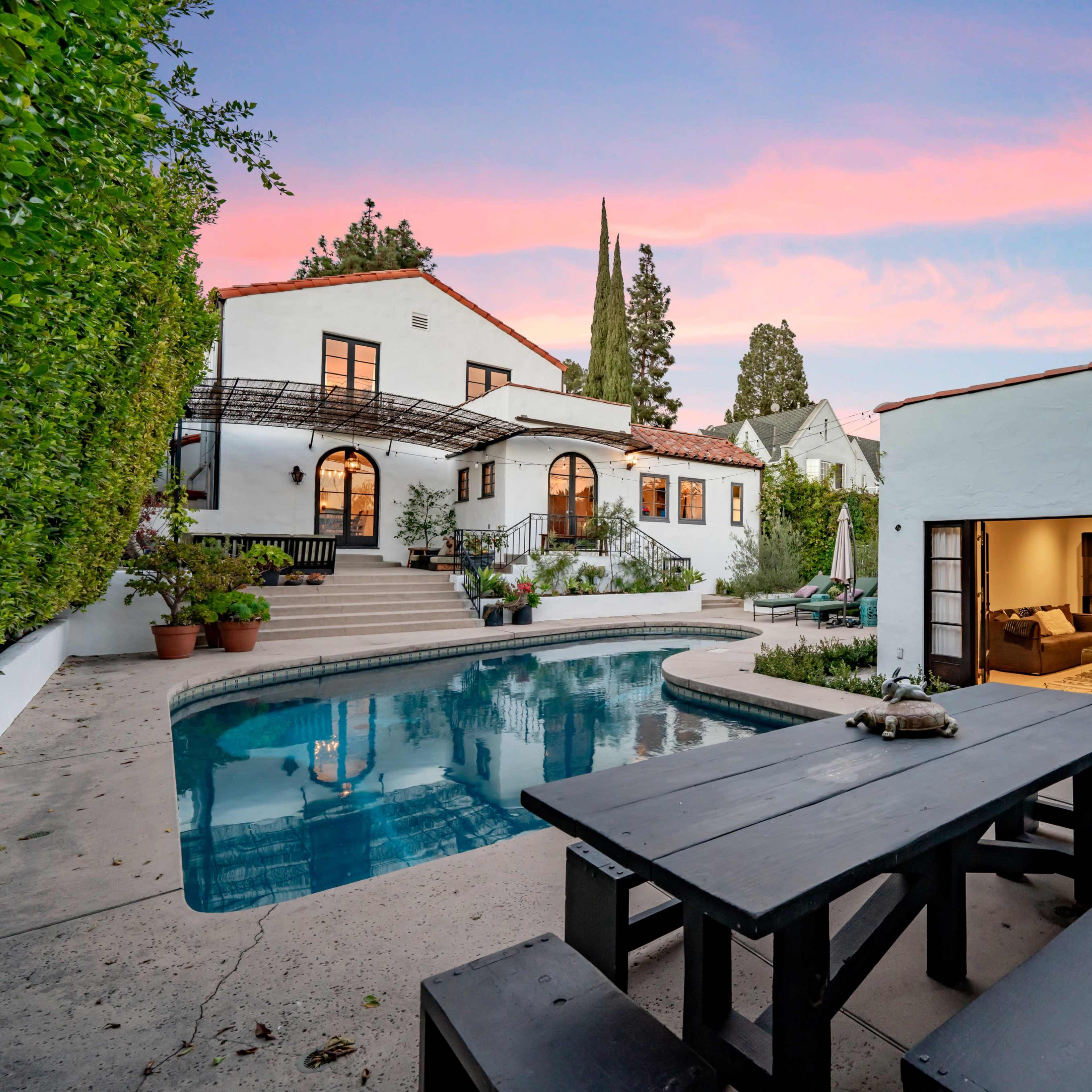 Eclectic 1925 Mediterranean Villa w/ Pool Image in Los Feliz, Los Angeles, CA