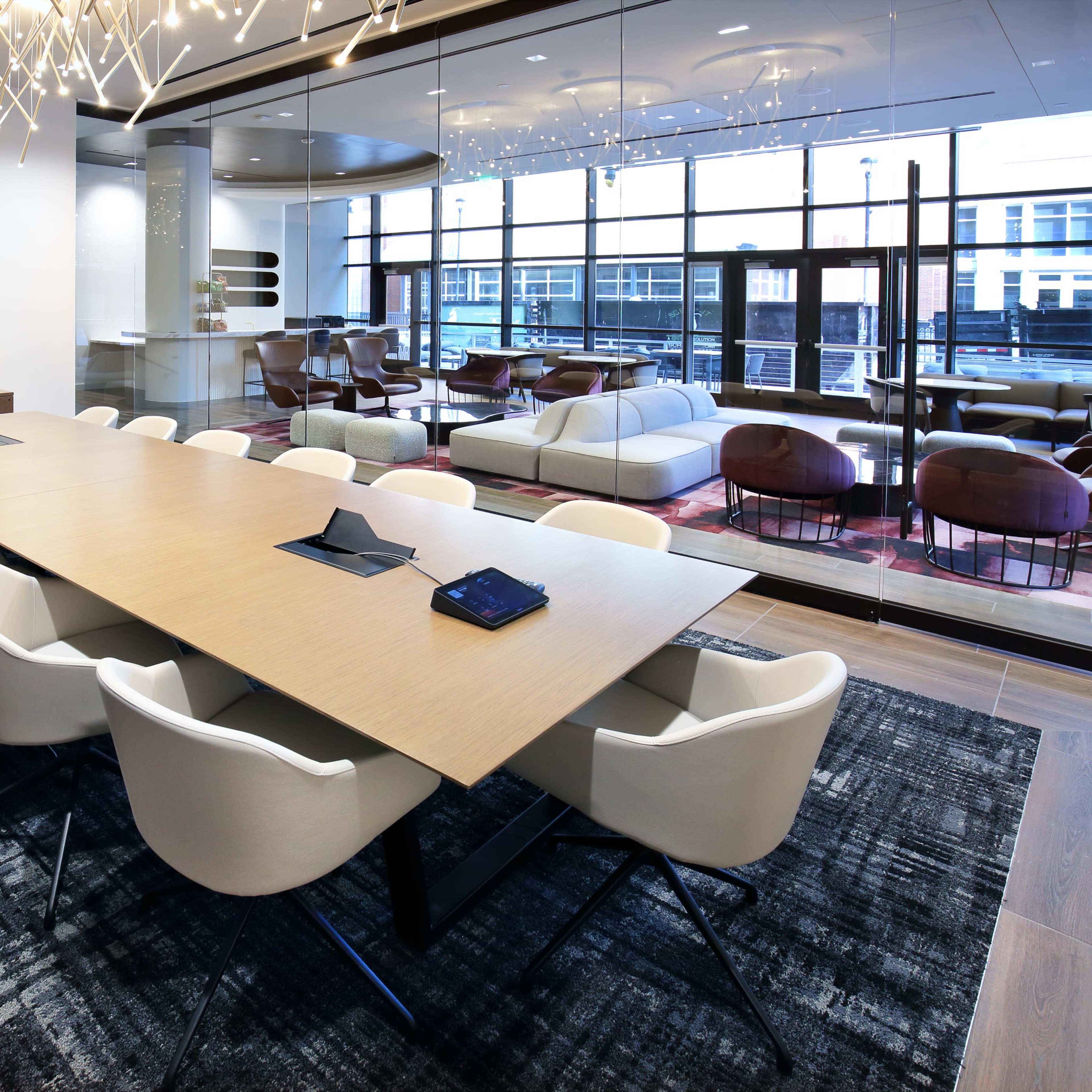 Modern Event Space Outside of American Airlines Arena Image in Oak Lawn, Dallas, TX