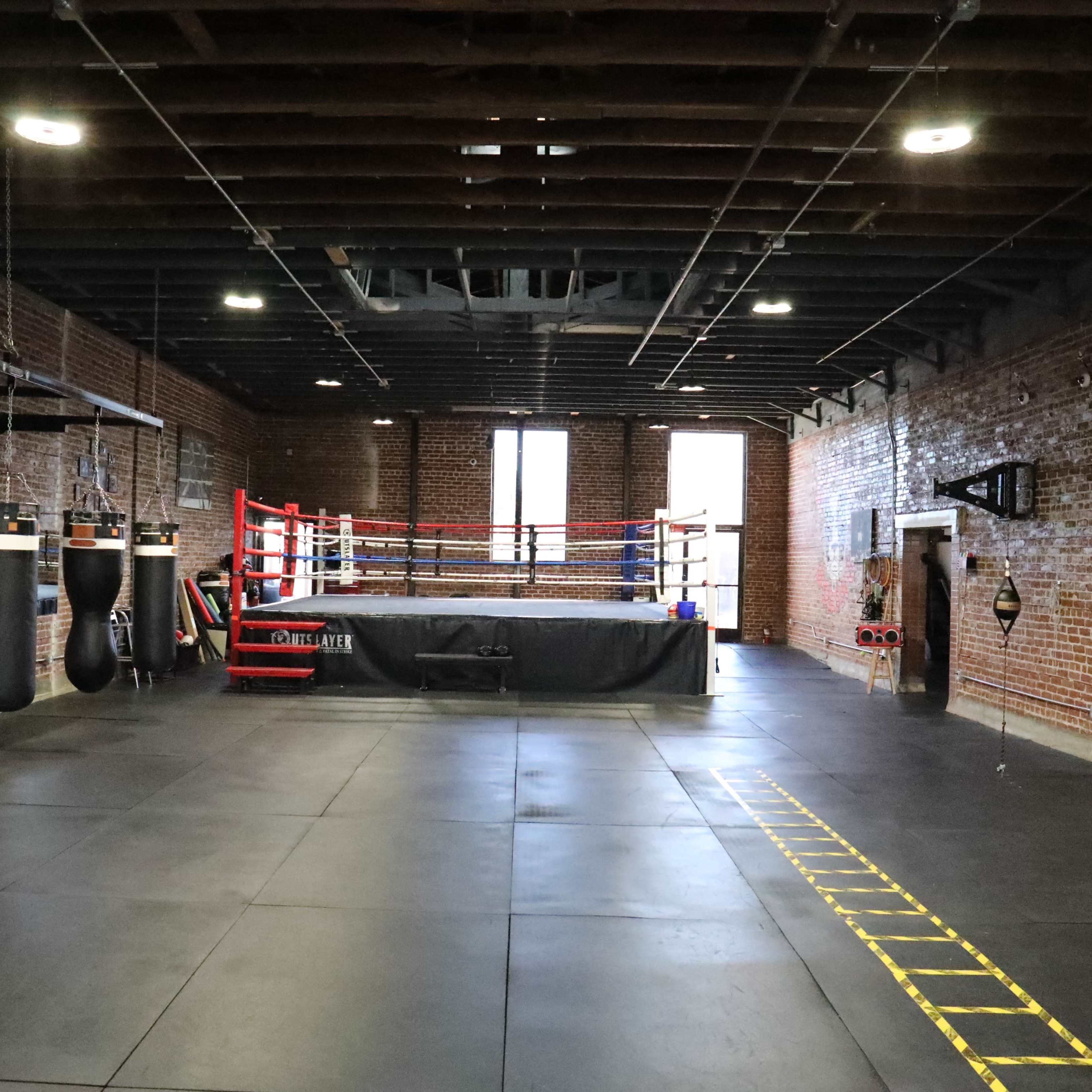 Brick wall, old school boxing gym Image in Old San Leandro, San Leandro, CA