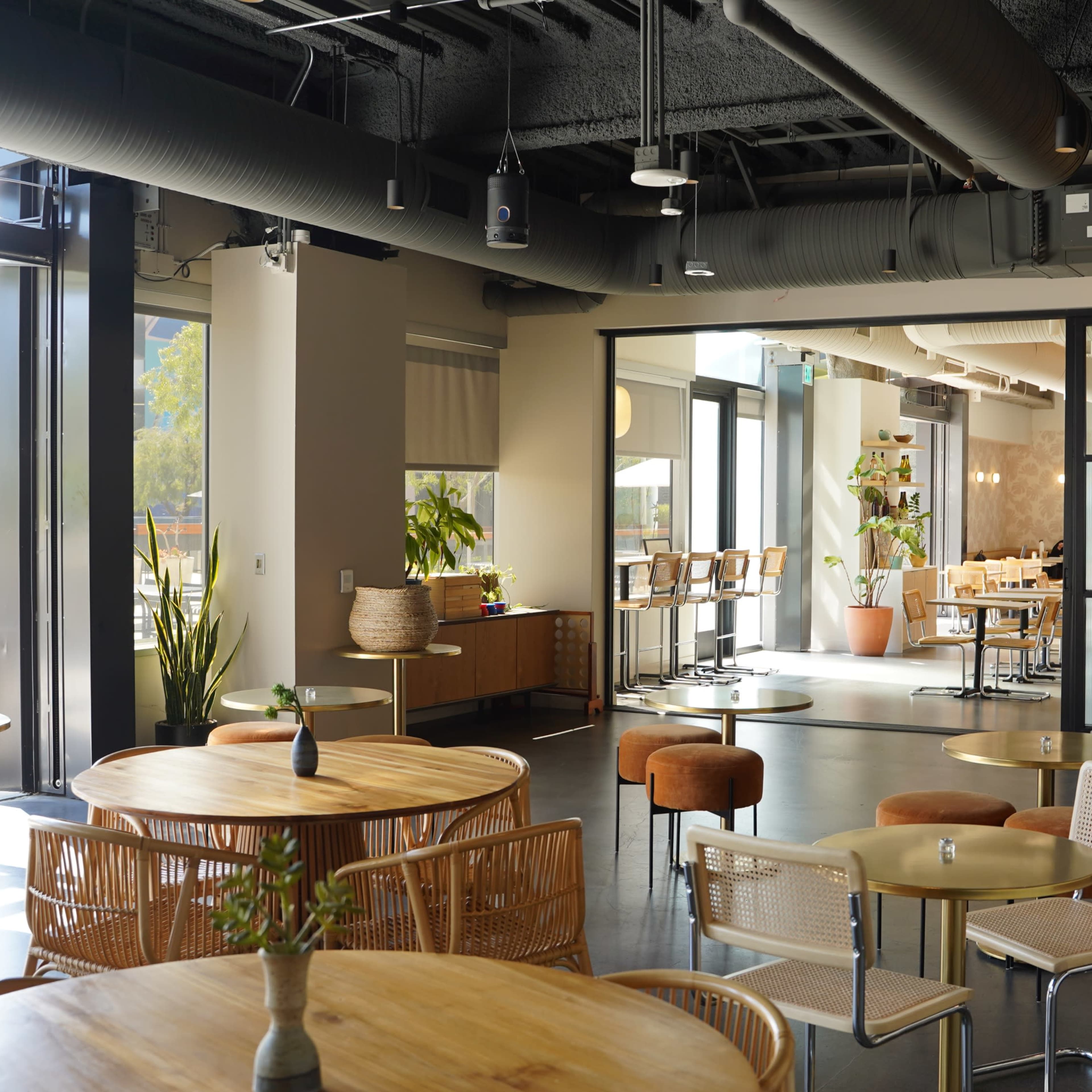 Large & Bright Indoor/Outdoor Cafe & Bar Venue in Playa Vista Image in Westchester, Los Angeles, CA