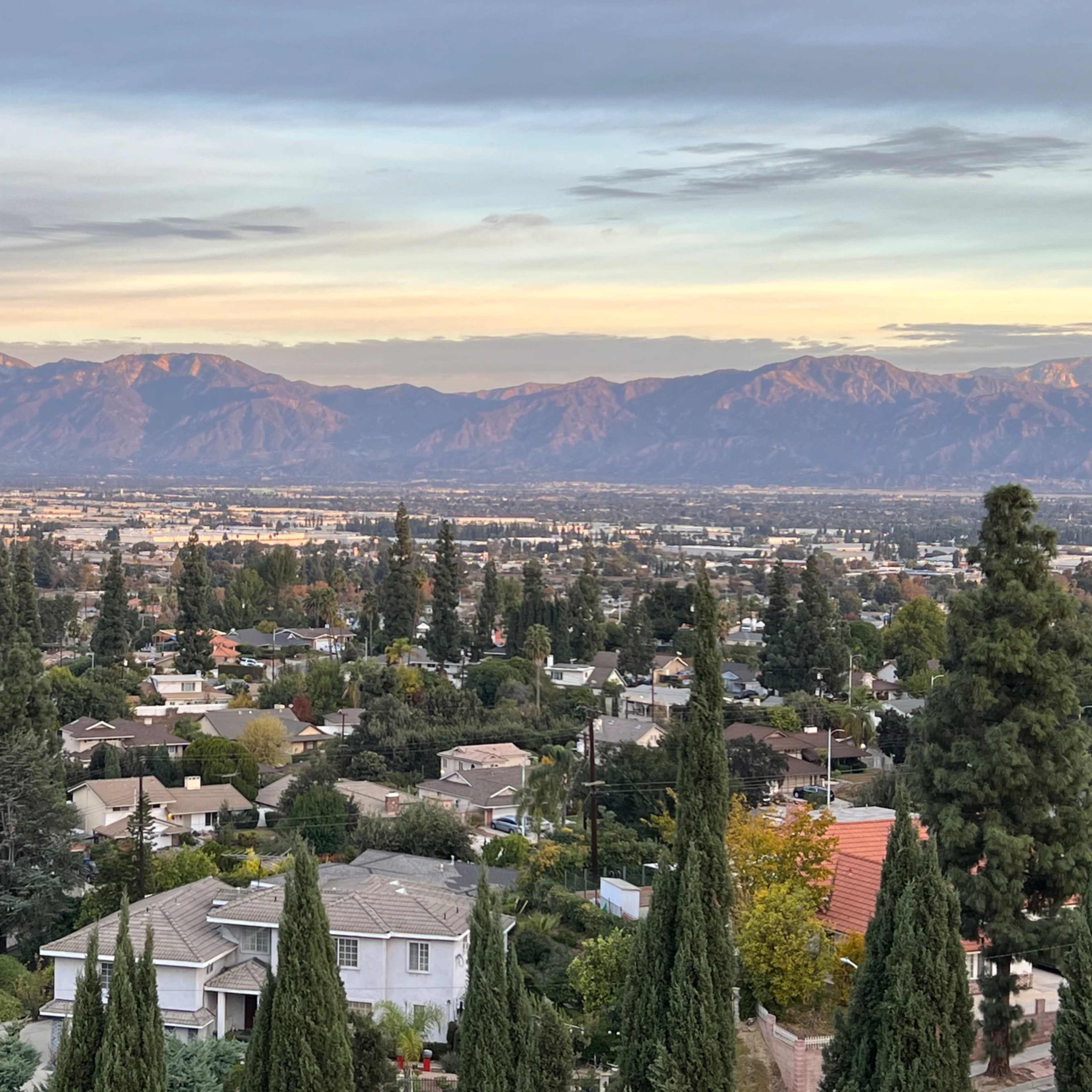 Peaceful and Scenic Neighborhood Backyard Backdrop with a City/Mountain and Skyline view o Image in Hacienda Heights, Hacienda Heights, CA