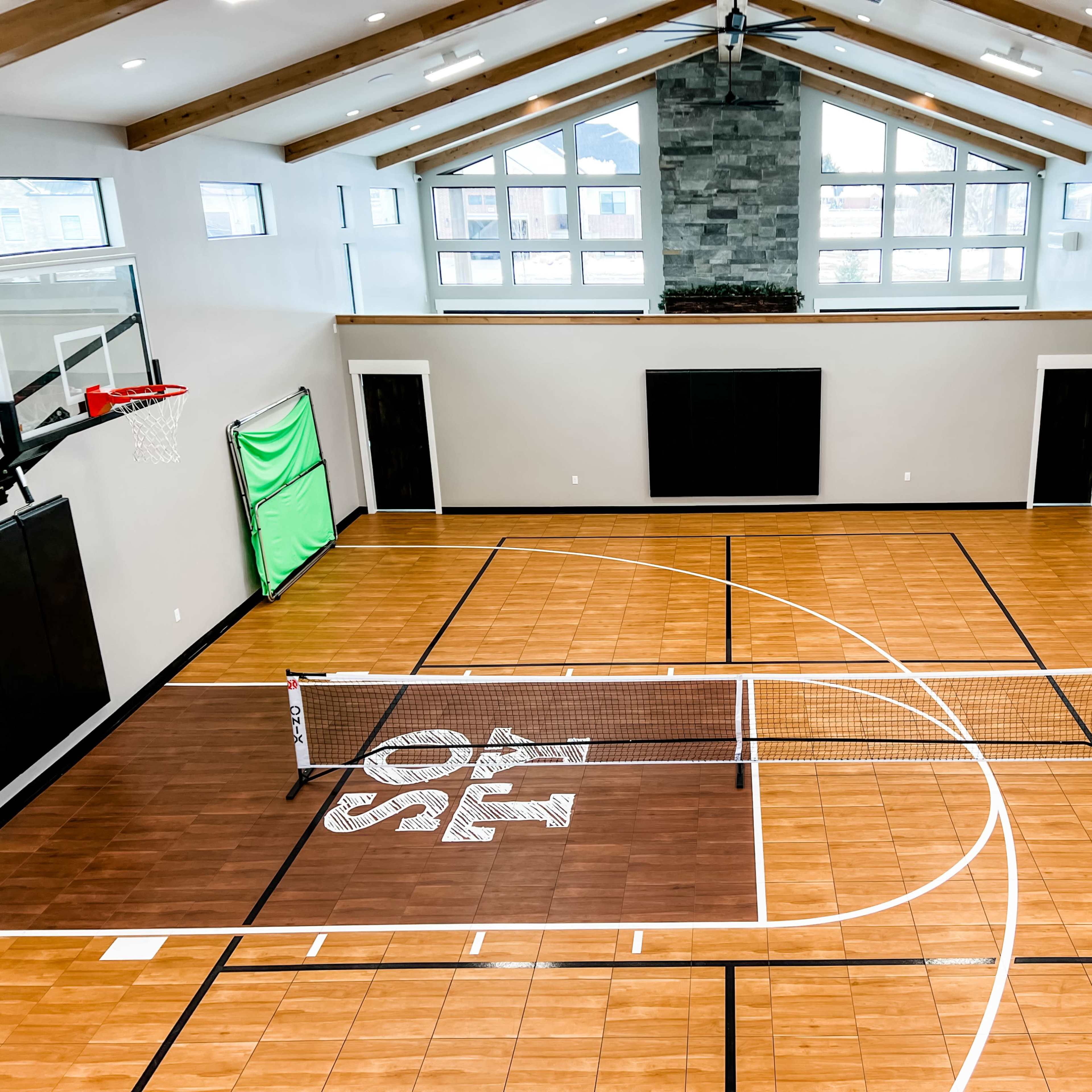 Rural Barndominium with Sports Court Image in West Point, West Point, UT