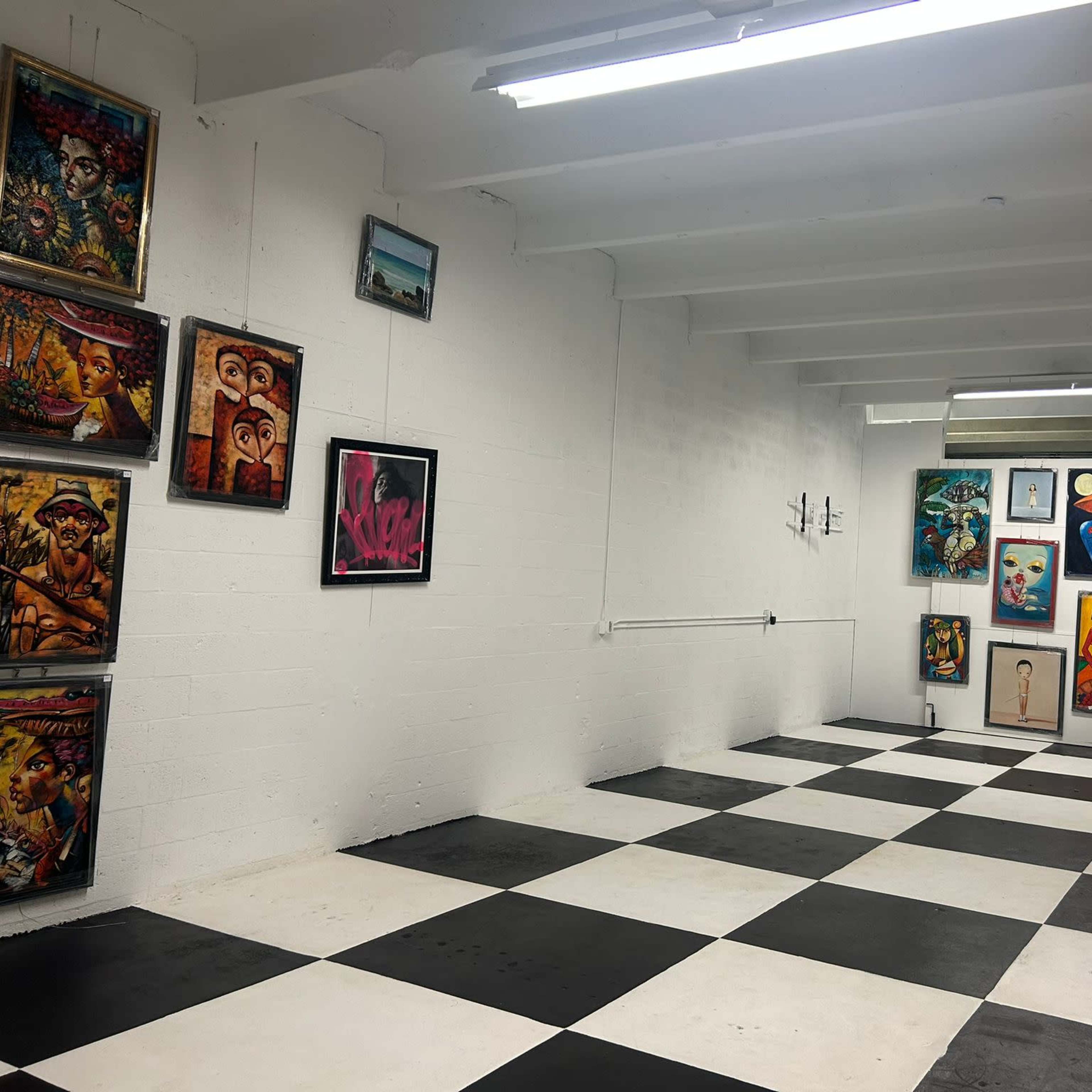 Unique Industrial Modern Art Gallery Studio Image in Ives Estates, Miami, FL
