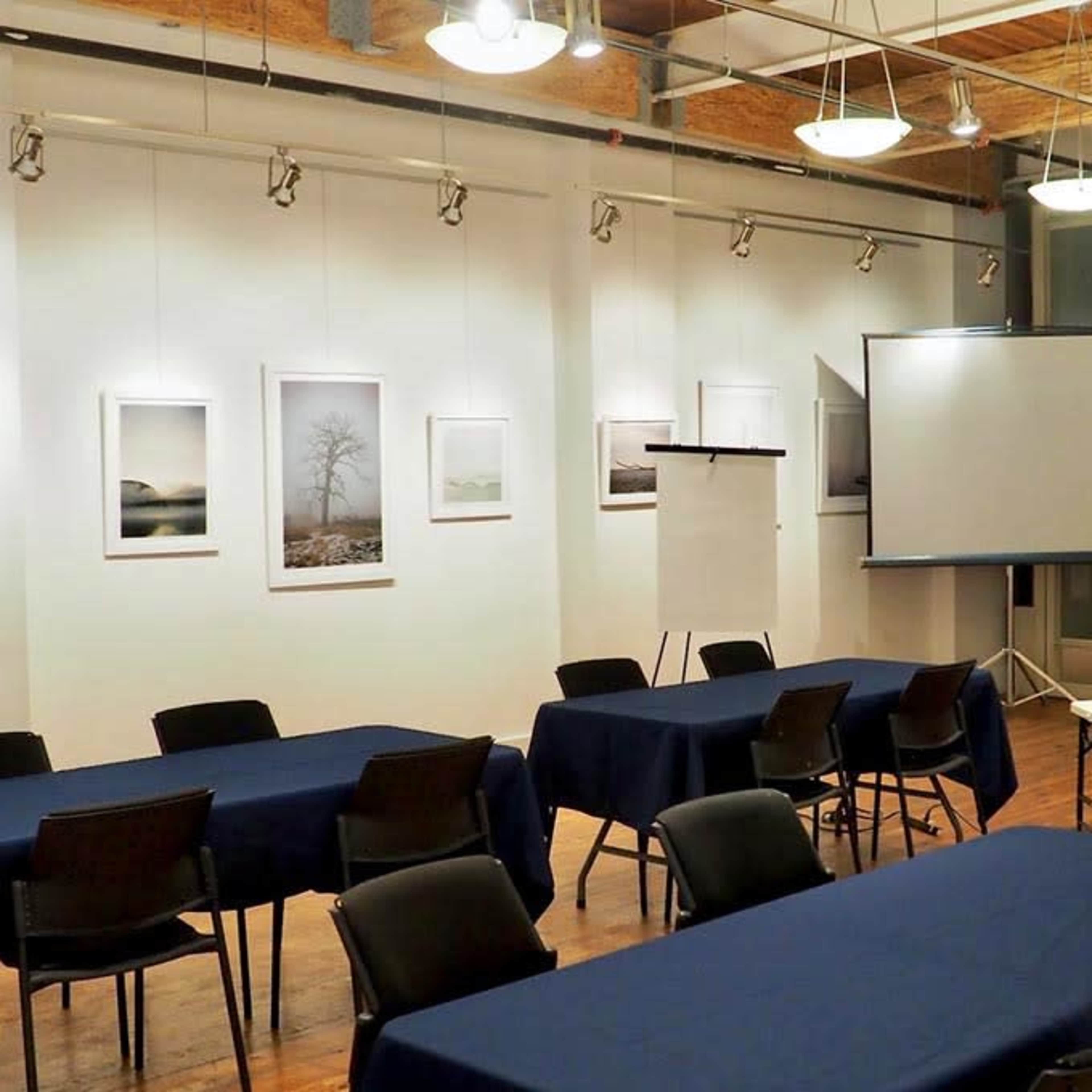 Historic building featuring a rooftop garden, cozy café, vibrant art gallery, and spacious meeting rooms. Image in Leslieville, Toronto, ON