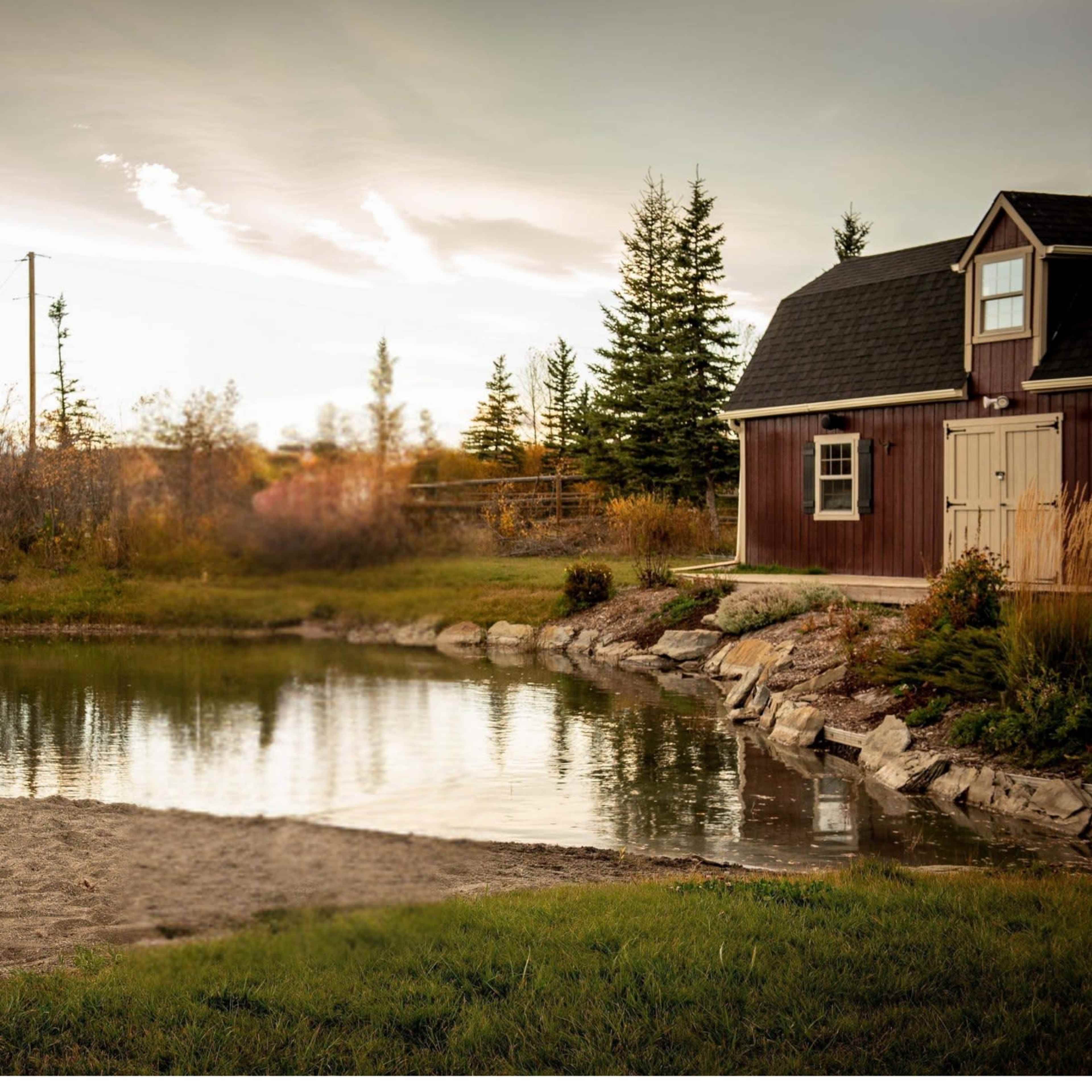 Country Paradise on 15 acres with a creek, forest, barn & pond Image in Priddis, Priddis, AB
