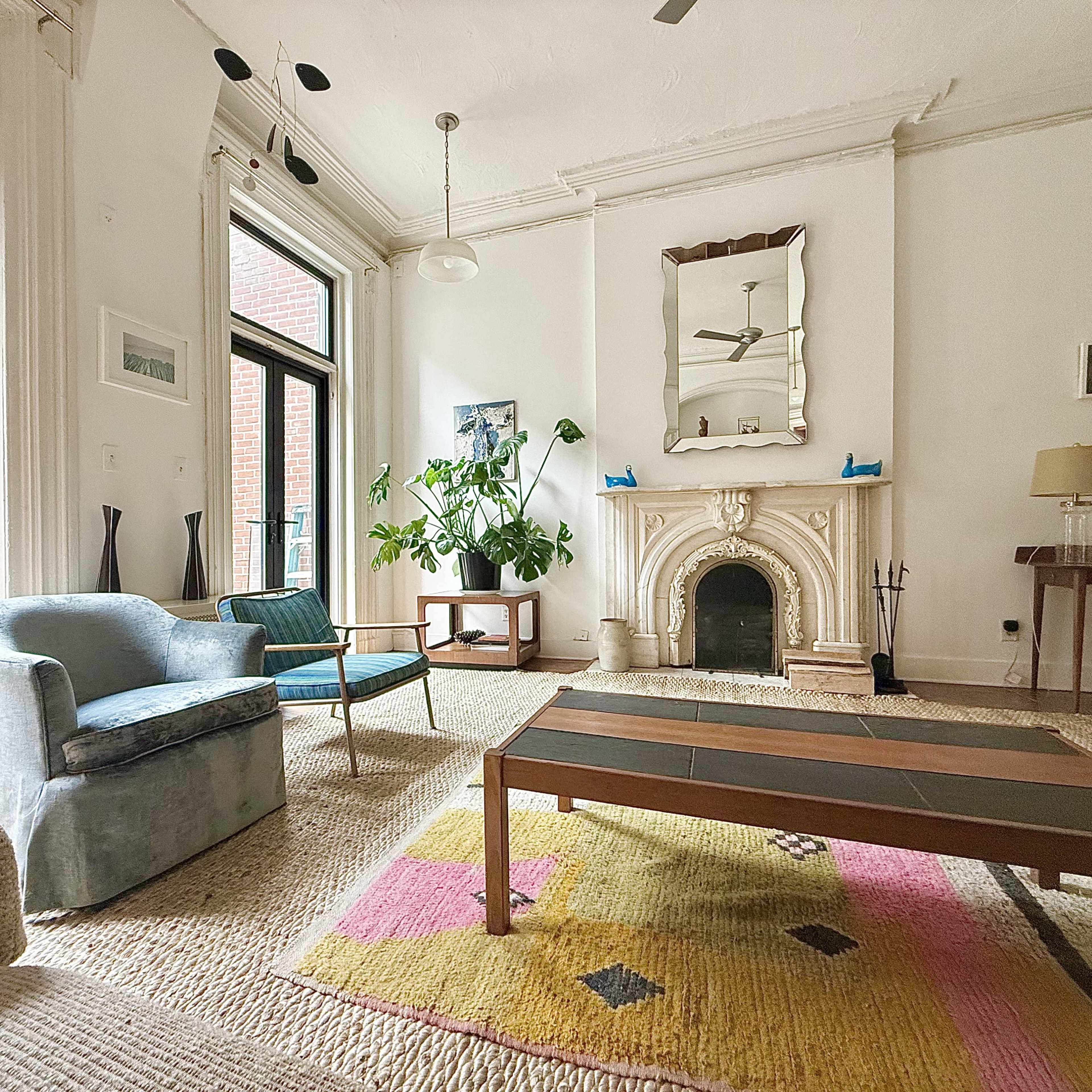Parlor Floor of Authentic NYC Brownstone Image in Midtown Manhattan, New York, NY