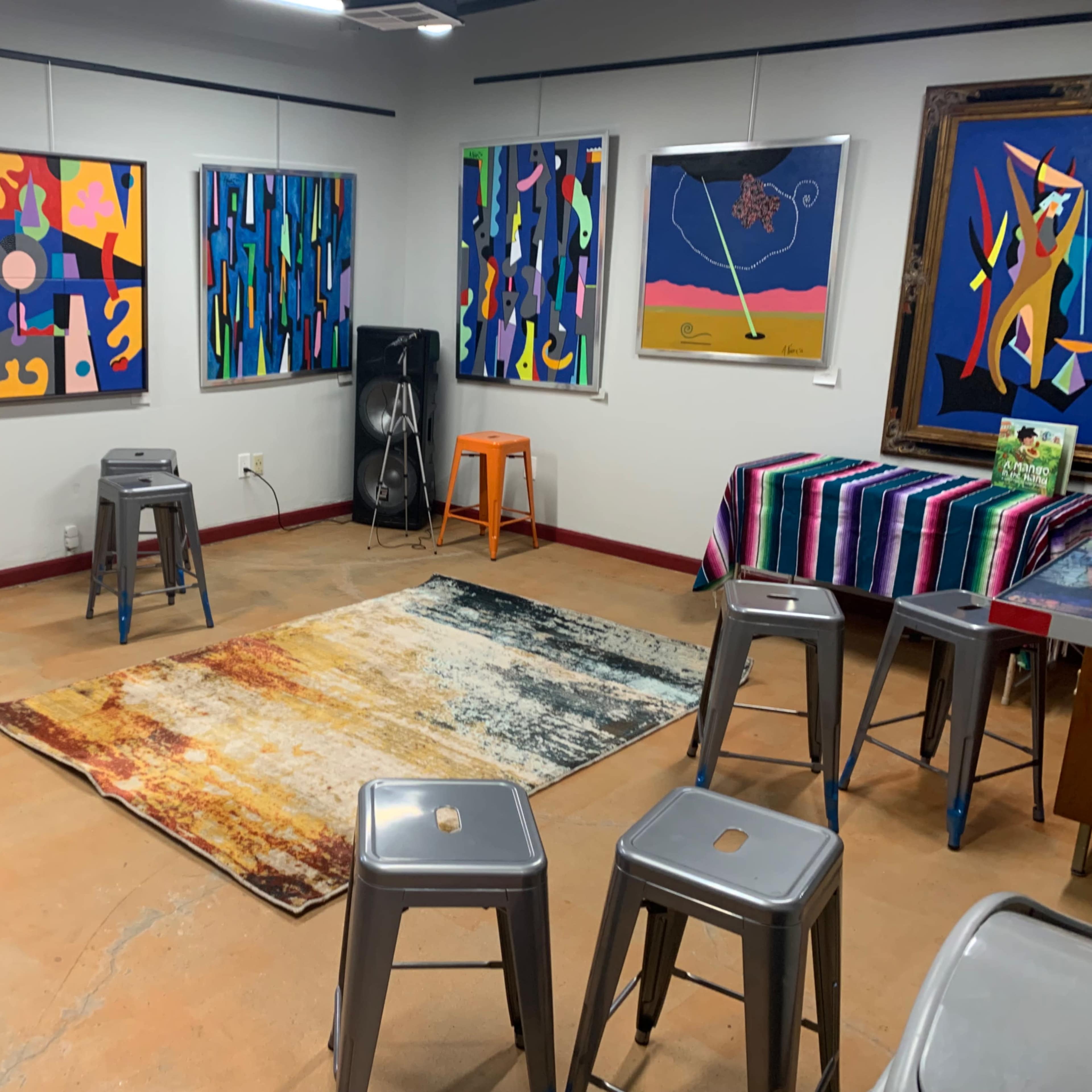 Art gallery / meeting room that accommodates private events. Image in Barrio Logan, San Diego, CA