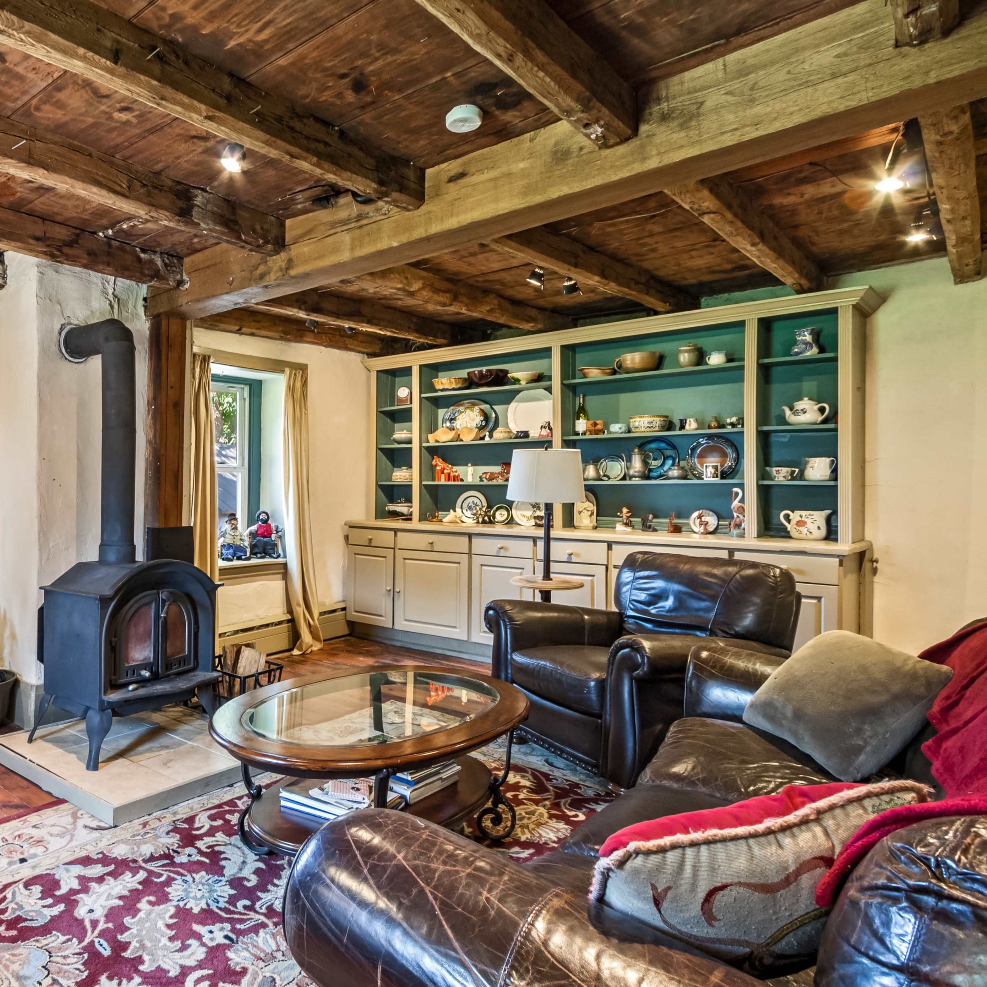 country farmhouse and farm with barn Image in Greenwich Township, Lenhartsville, PA
